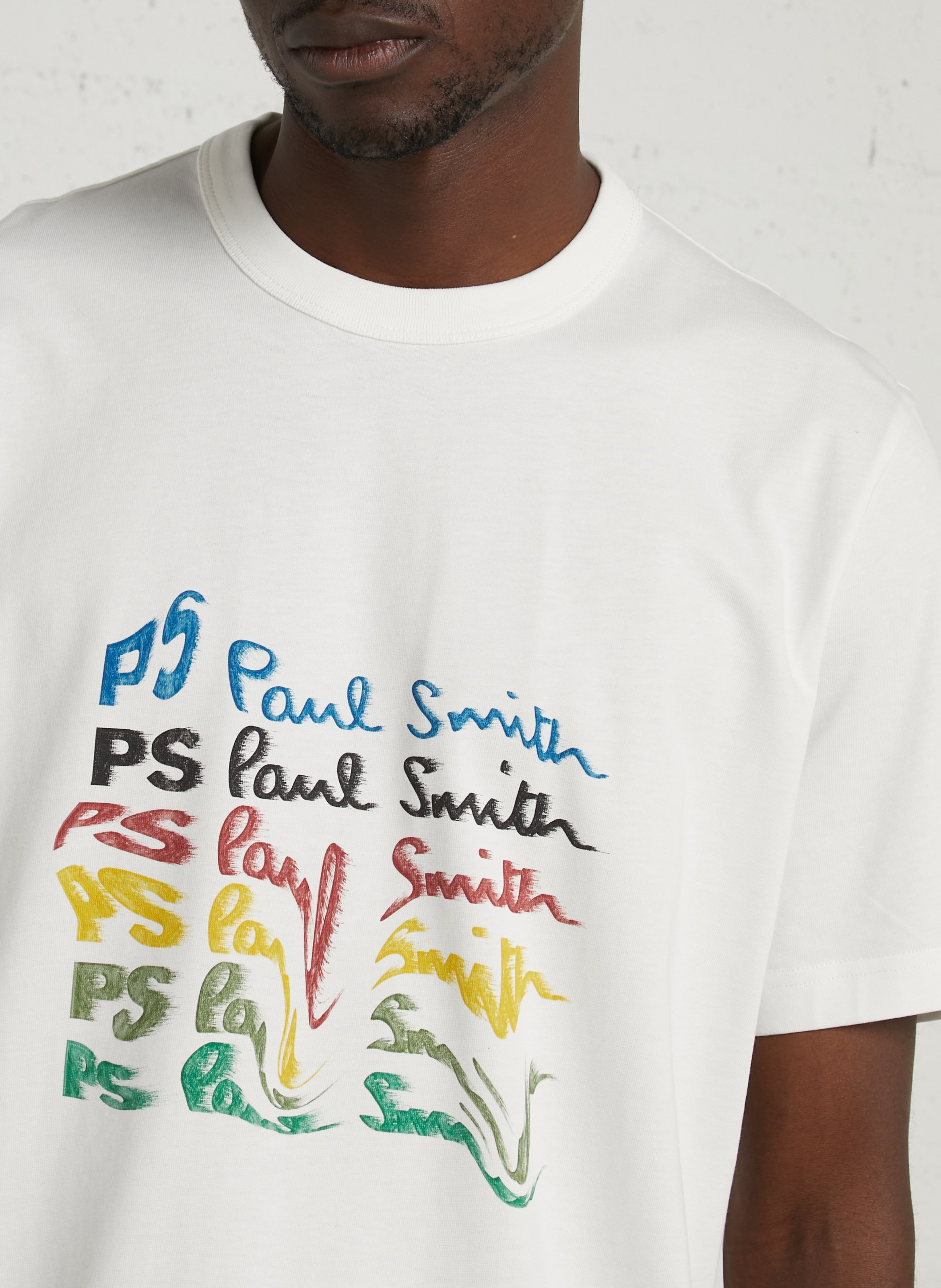Round-neck organic cotton T-shirt PAUL SMITH White