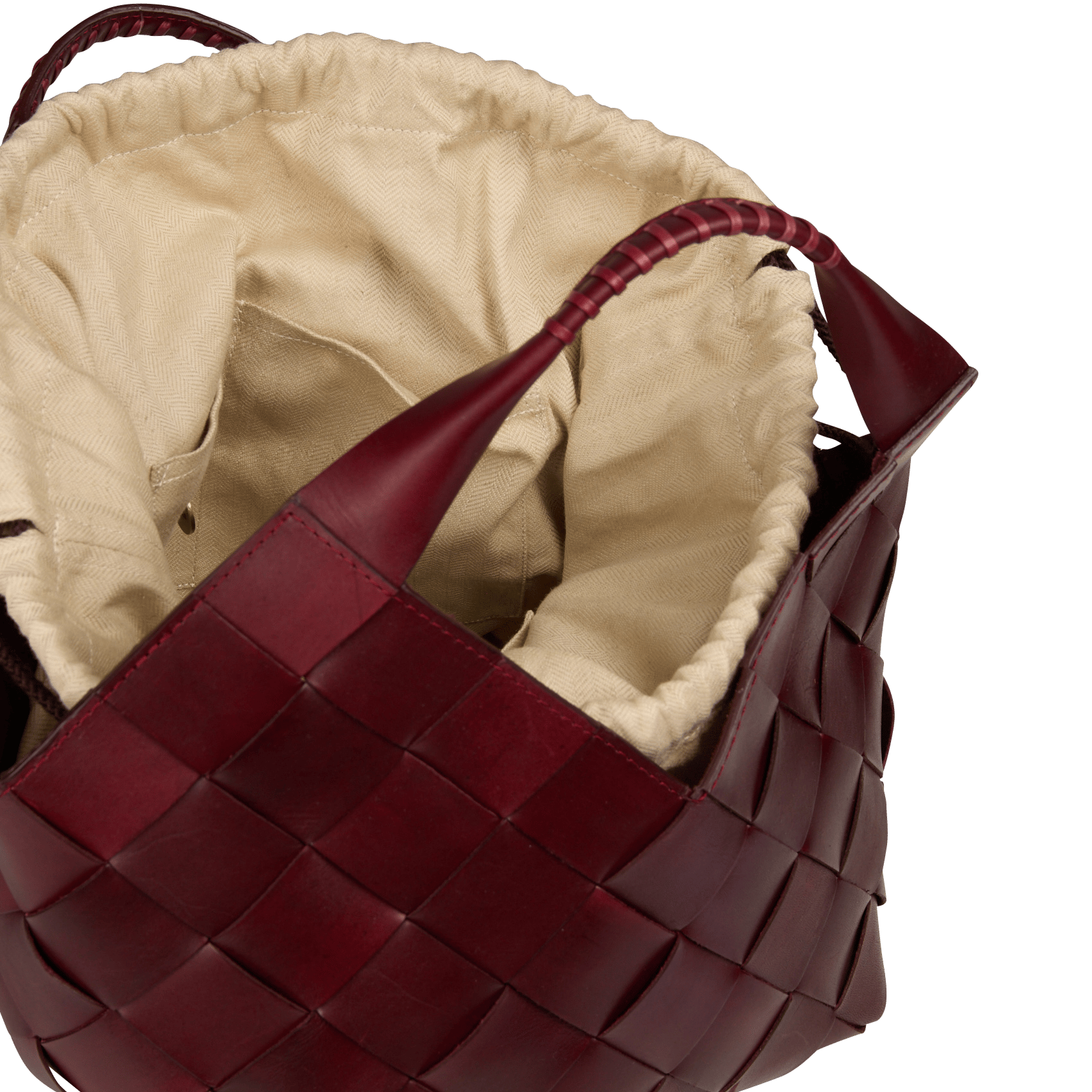 Leren handtas DRAGON DIFFUSION Rood
