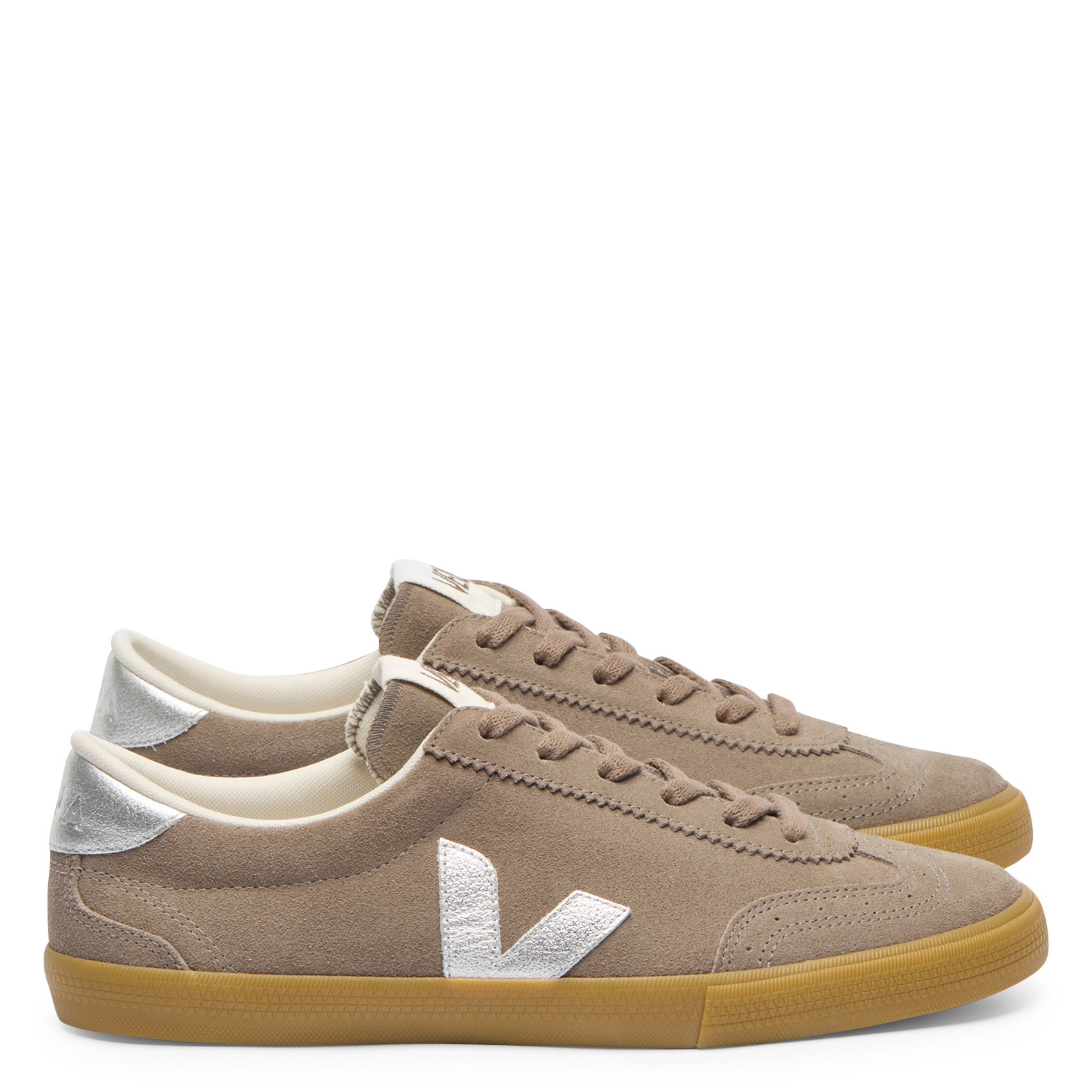 Niedrige Ledersneaker VEJA Beige