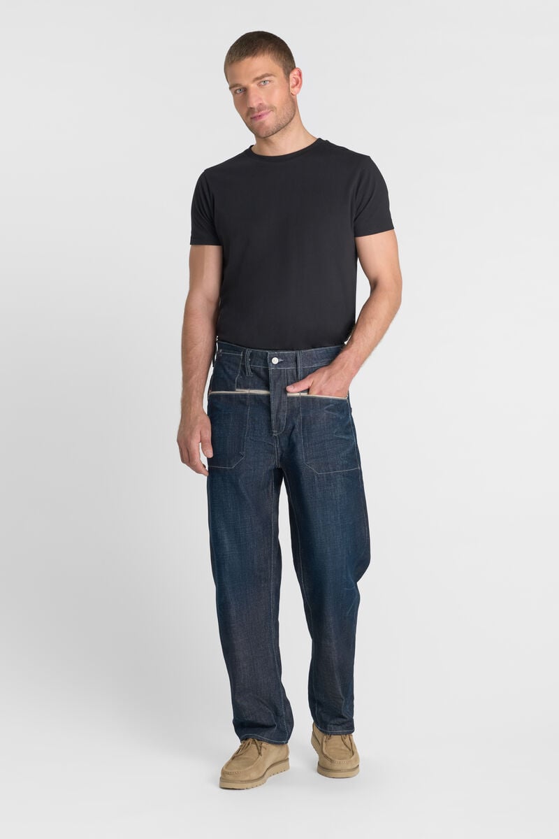 Loose jeans, wide loose fit, length 34 LE TEMPS DES CERISES Blue