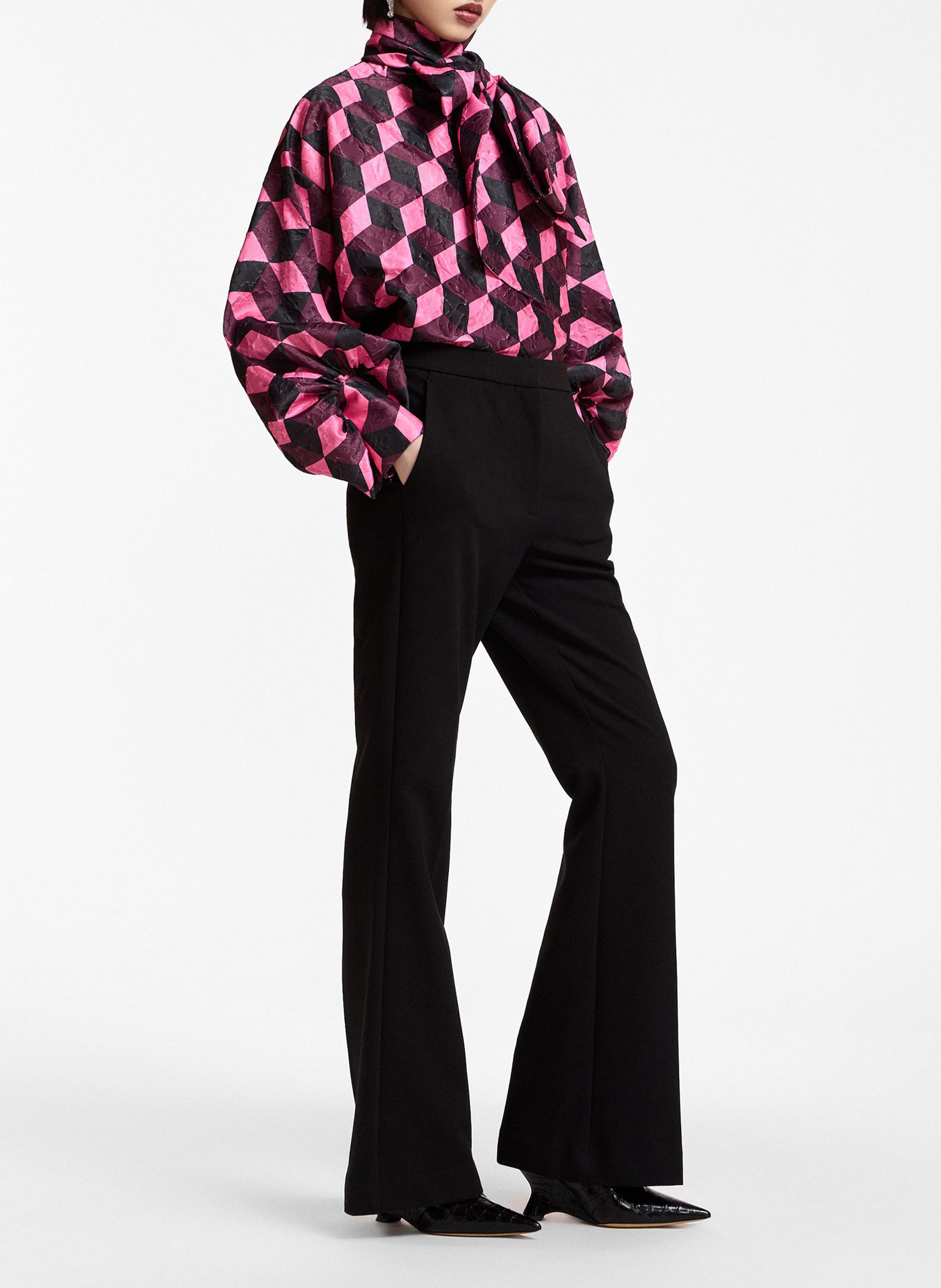 Loose-fit printed blouse ESSENTIEL ANTWERP Pink