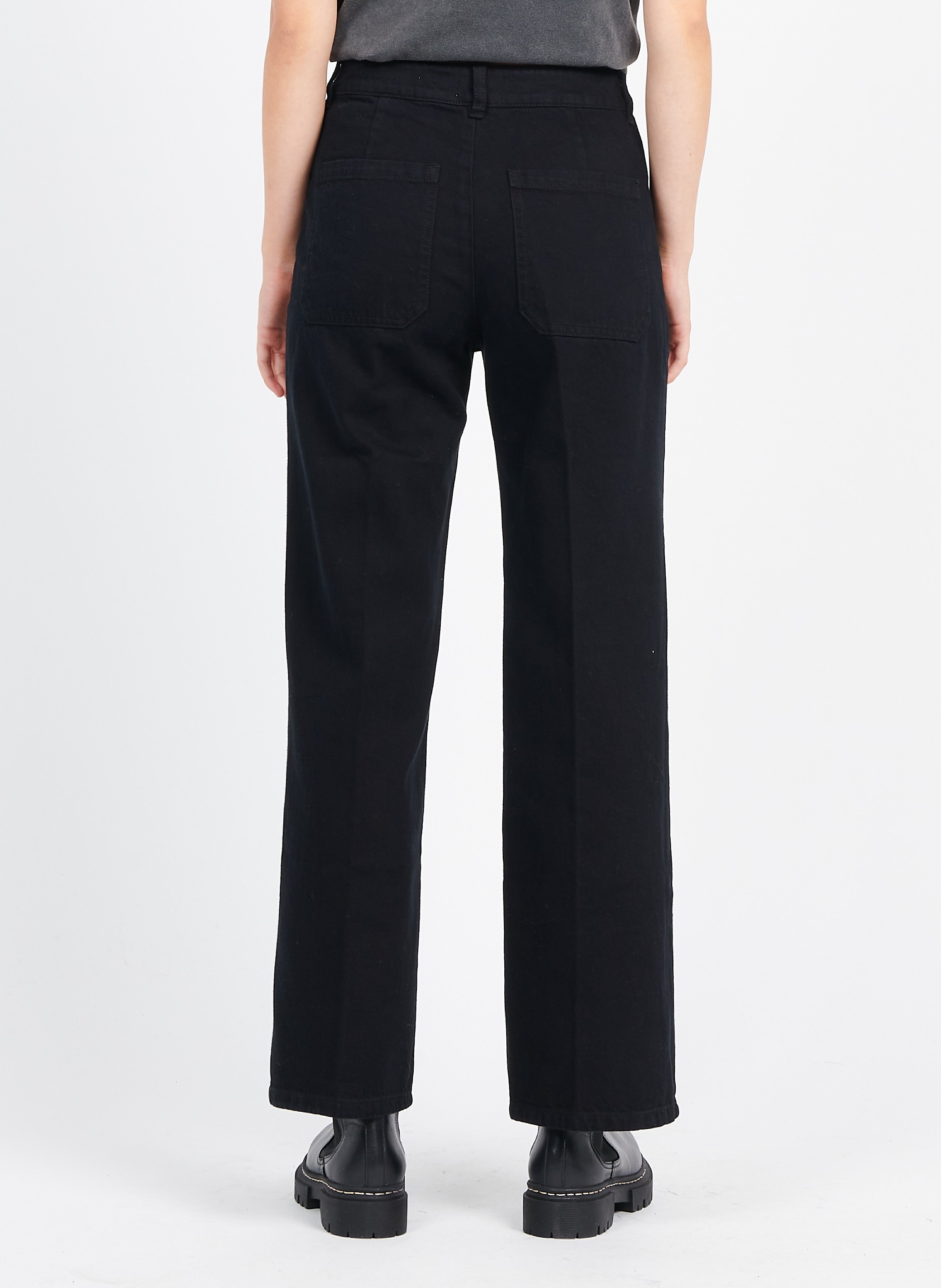 Jean bootcut en coton LAB DIP Noir