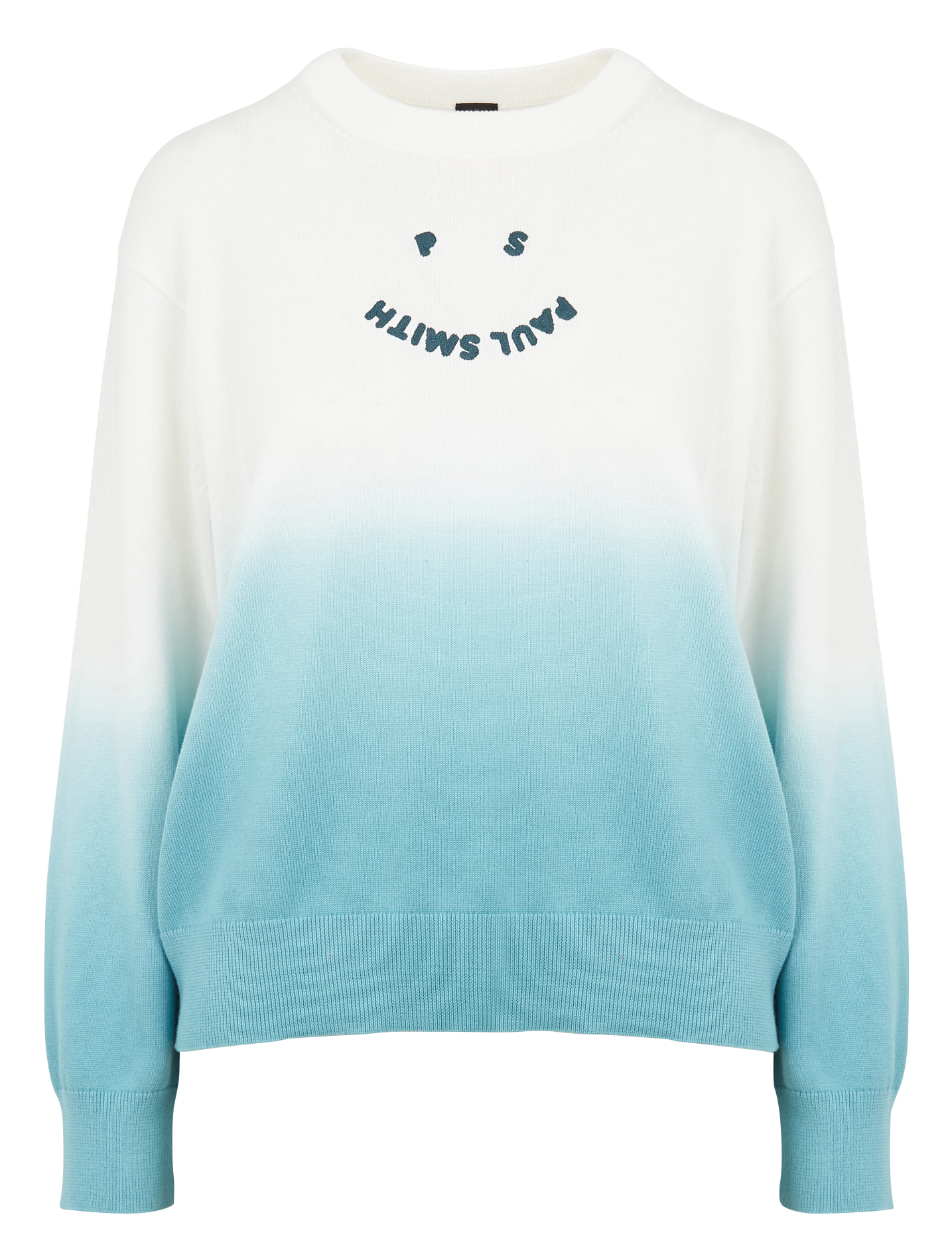 Pull col rond dégradé fondu en coton  PAUL SMITH Bleu