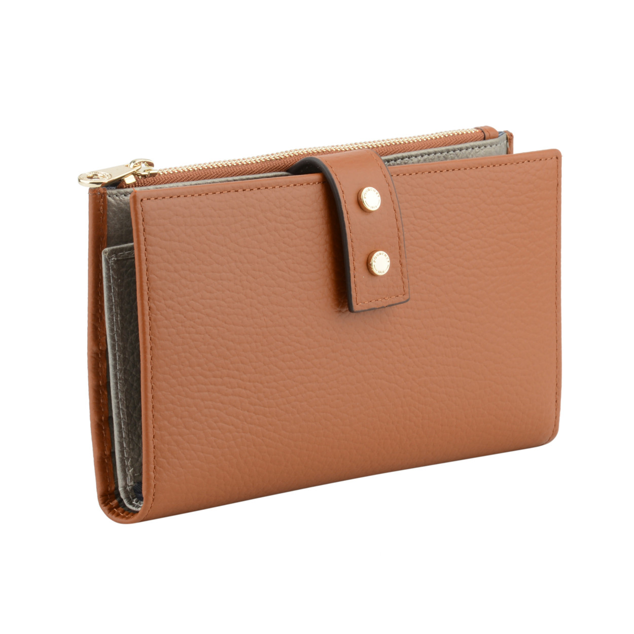 Compagnon en cuir POURCHET Doré