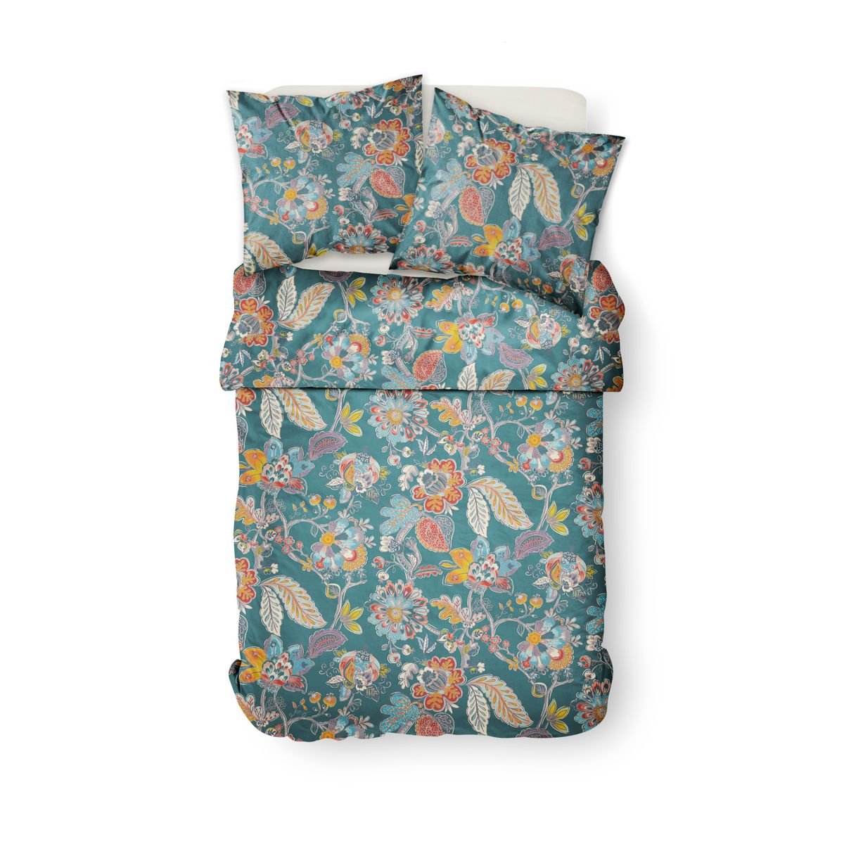 Printed cotton bed set TODAY LINGE DE MAISON Blue