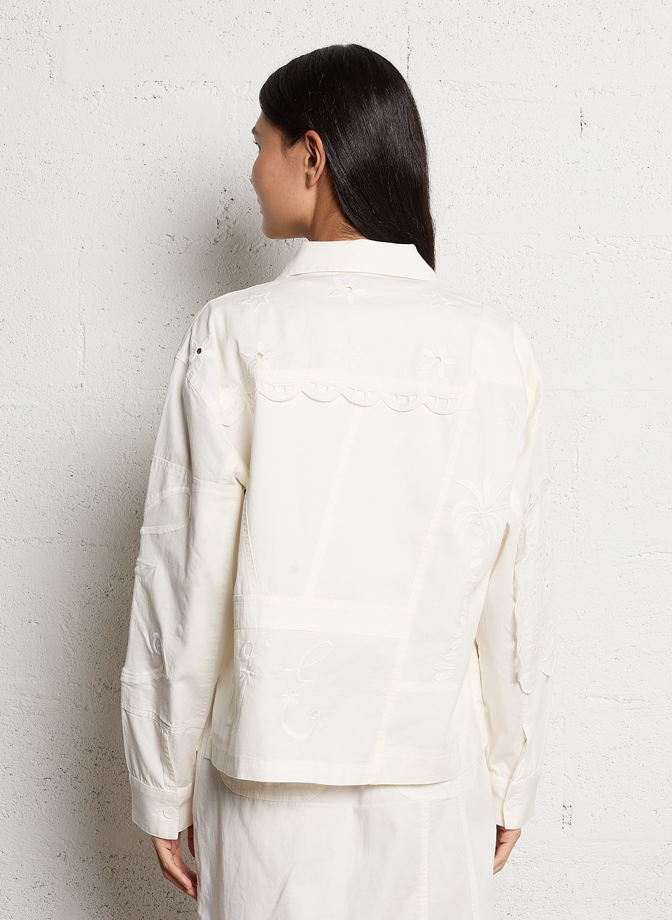 Capri - Einfarbige Oversize-Bluse STELLA NOVA Weiss