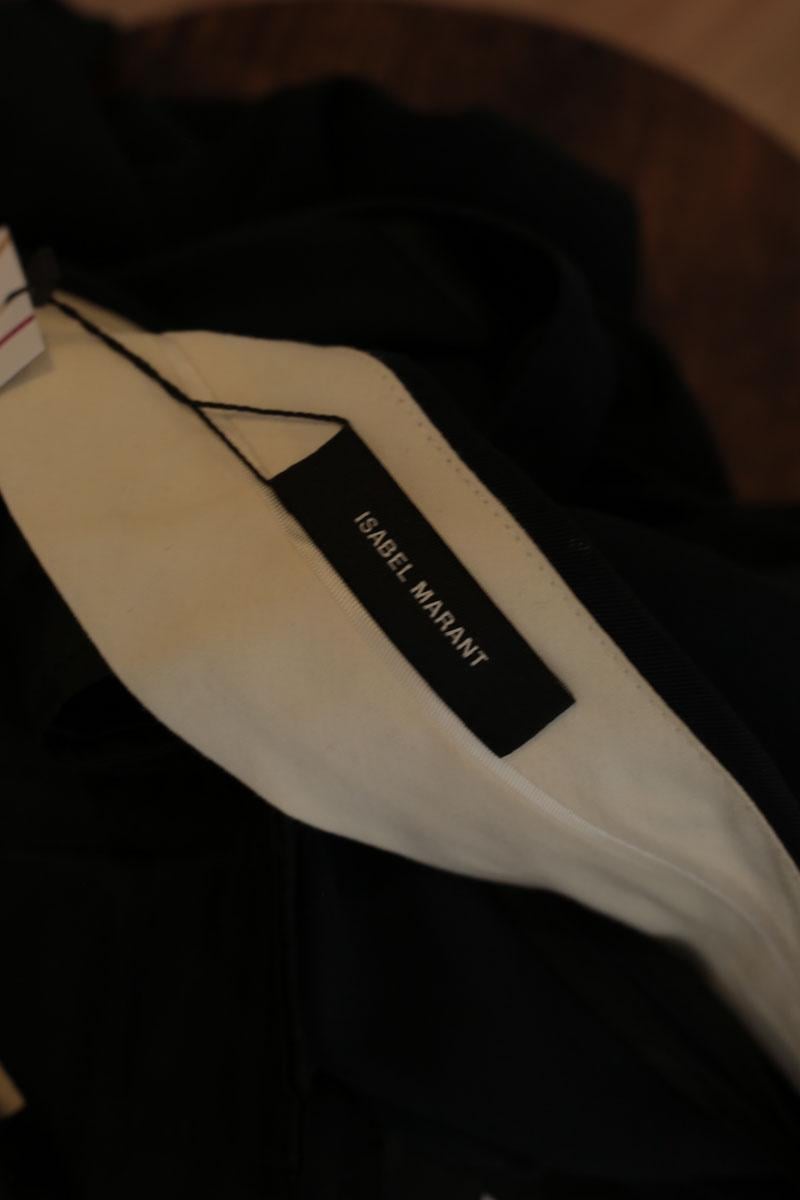 Slim-fit cotton cargo pants ISABEL MARANT - Seconde Main Blue