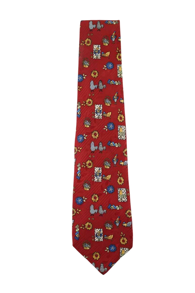 Navelli silk tie SONIA RYKIEL - Seconde Main Red