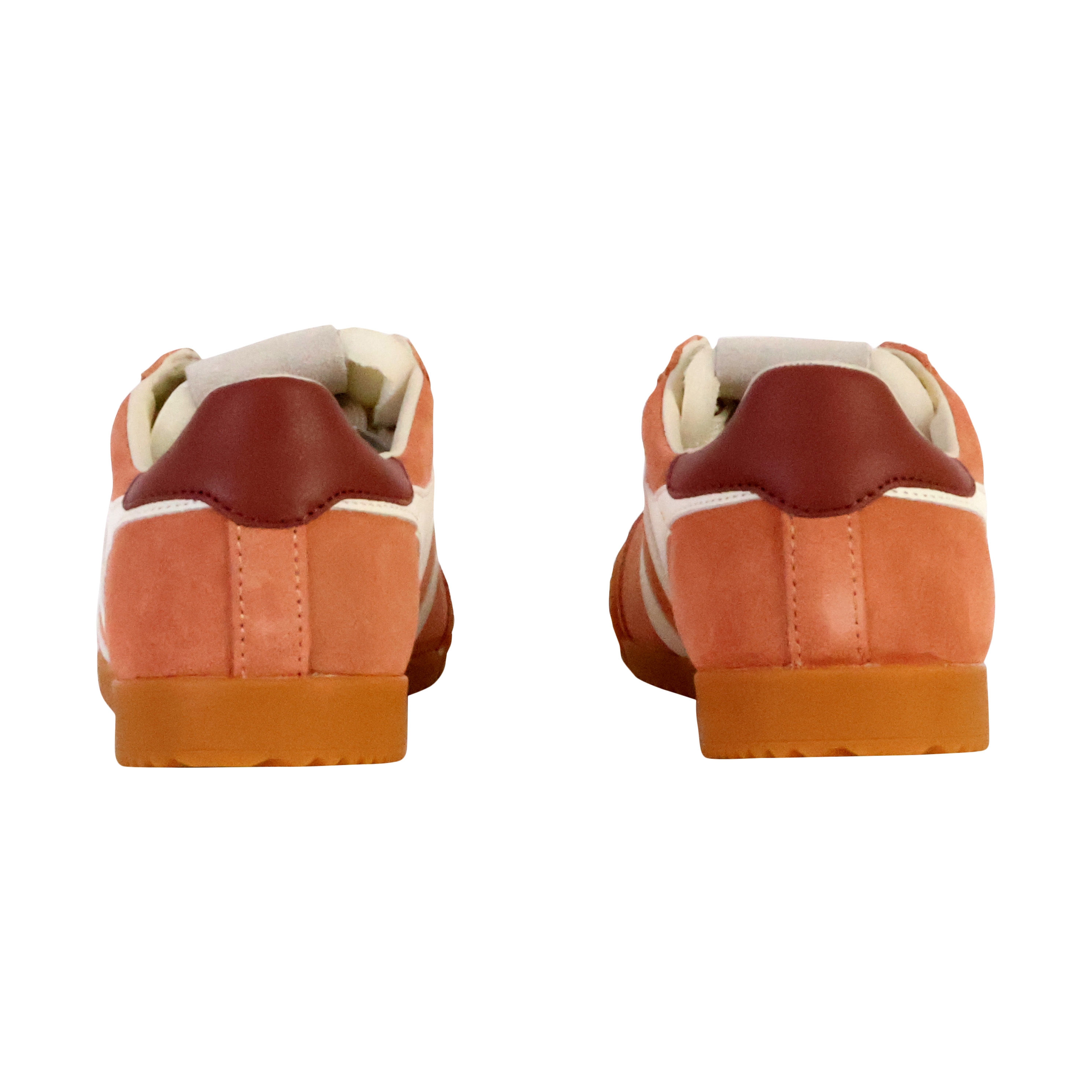 Low leather sneakers Elan GOLA Orange