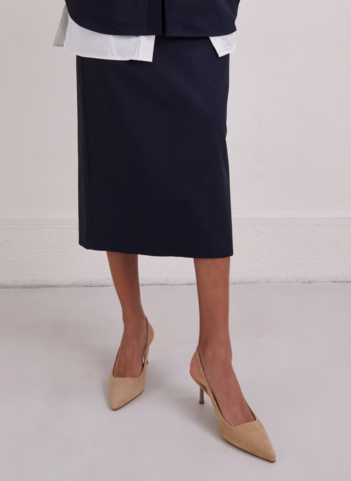 Escarpins en cuir velours JONAK Beige