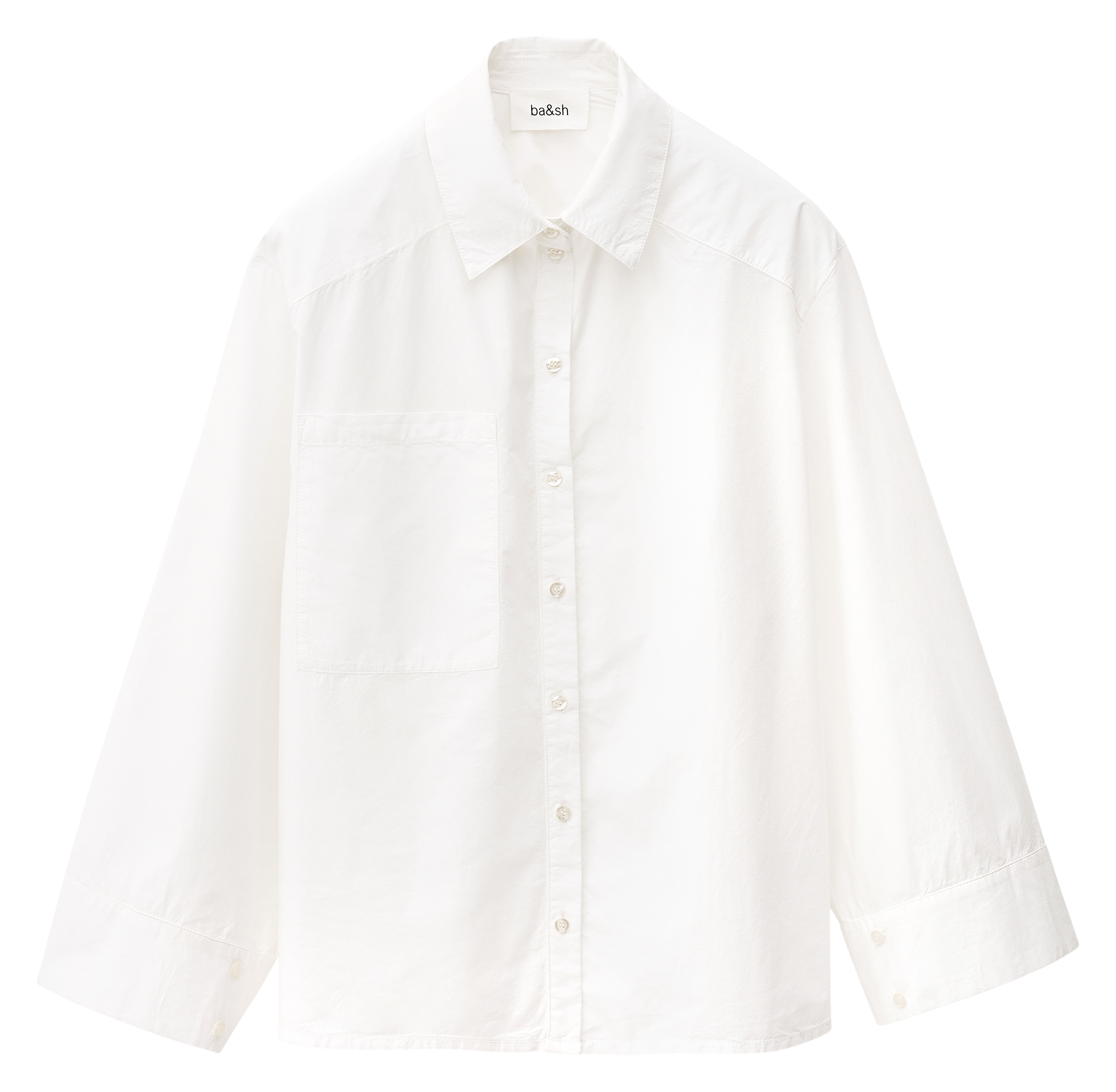 Blouse met klassieke kraag BA&SH Wit