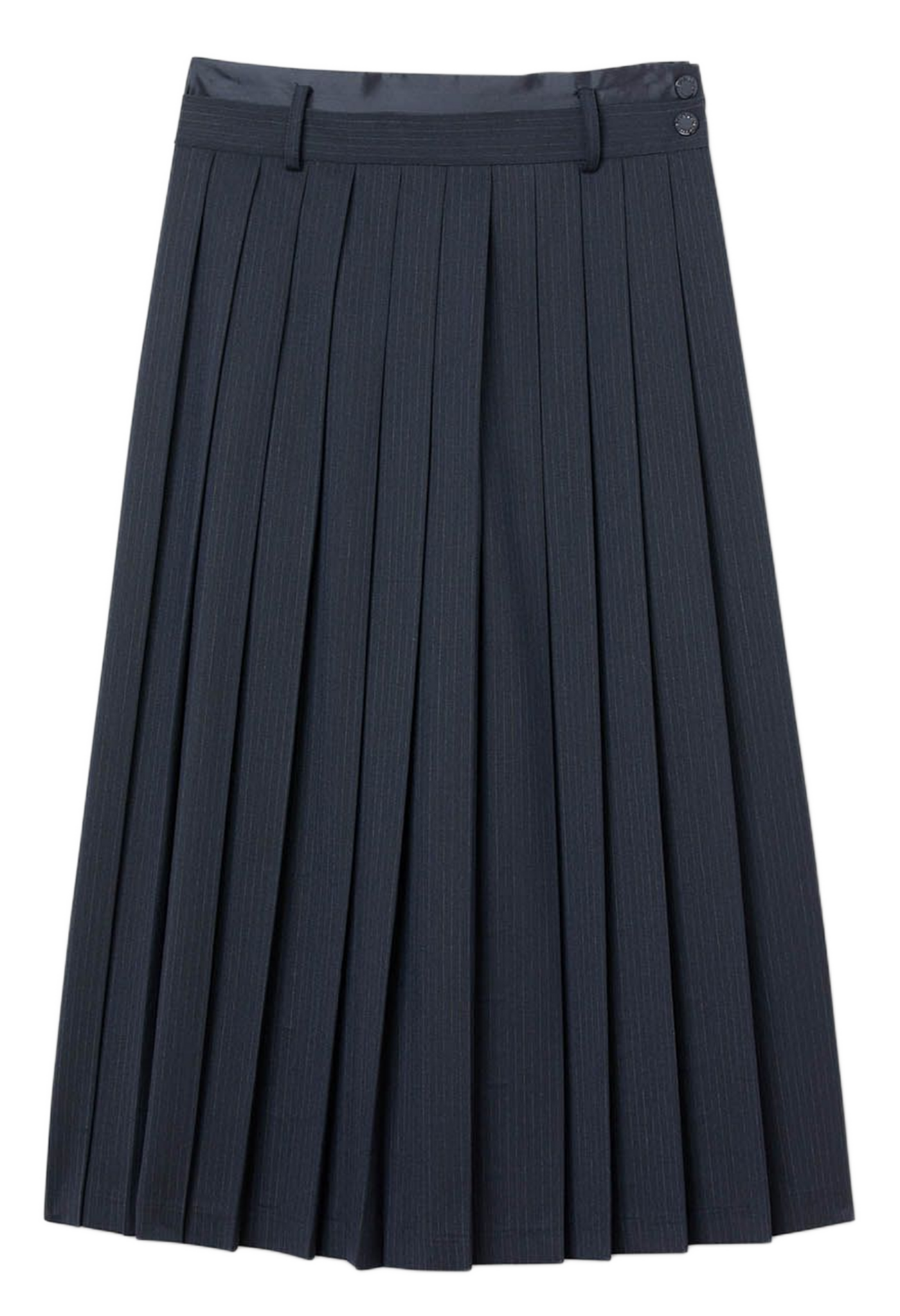 Jupe plissée évasée unie SANDRO Bleu