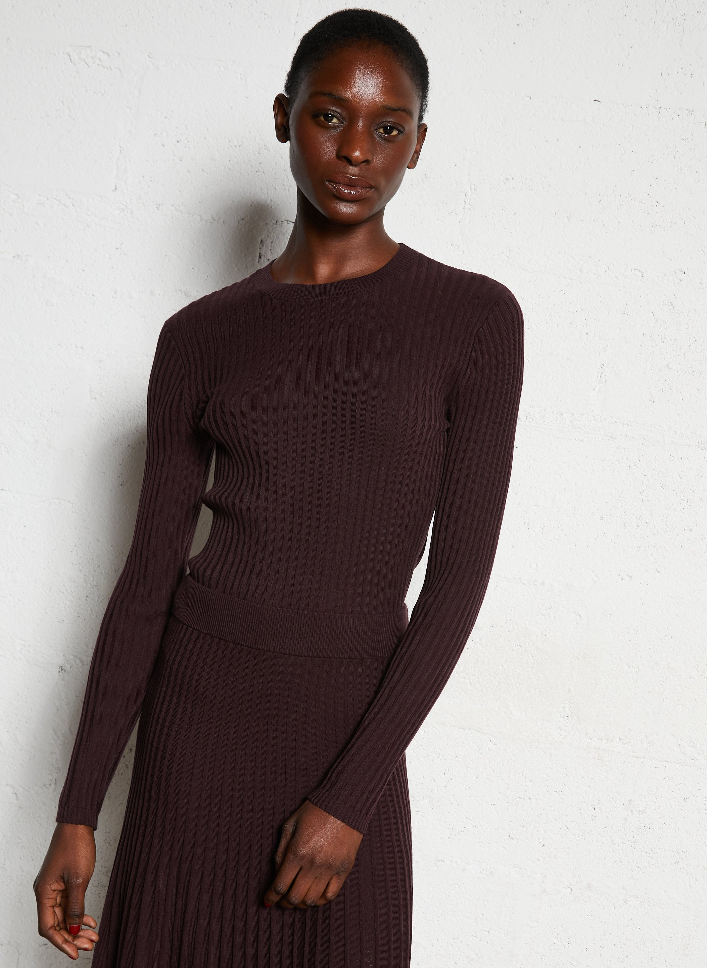 Cotton and wool sleeveless sweater with lacing MAISON 123