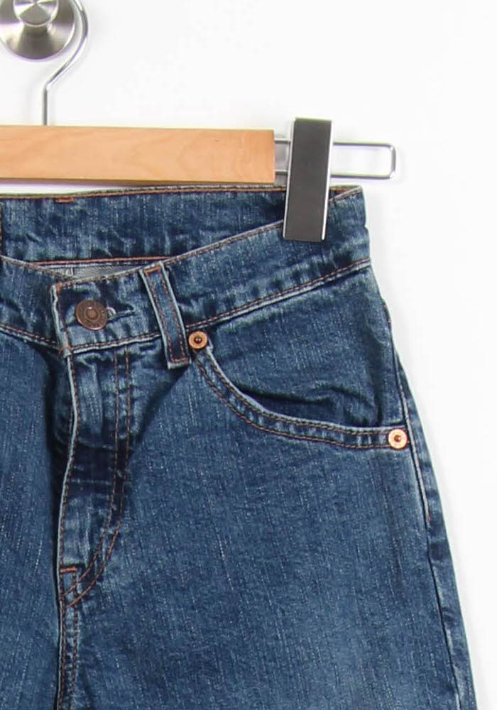 Cropped slim jeans with studs LEVI'S - Seconde main Blue