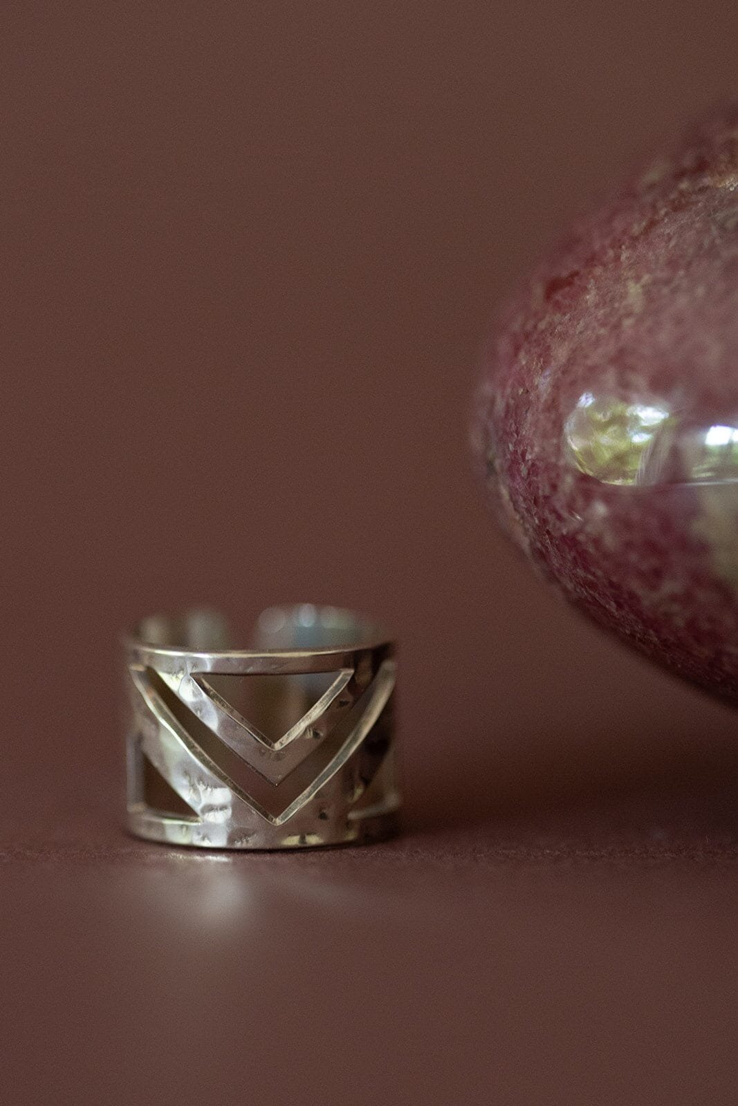 ZAK - hammered silver ring MONSIEUR SIMONE Silver