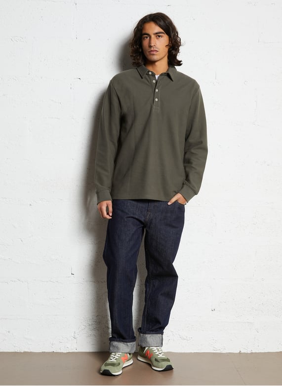 Low-top leather mix sneakers | Green by NEW BALANCE Low-top leather mix sneakers Green