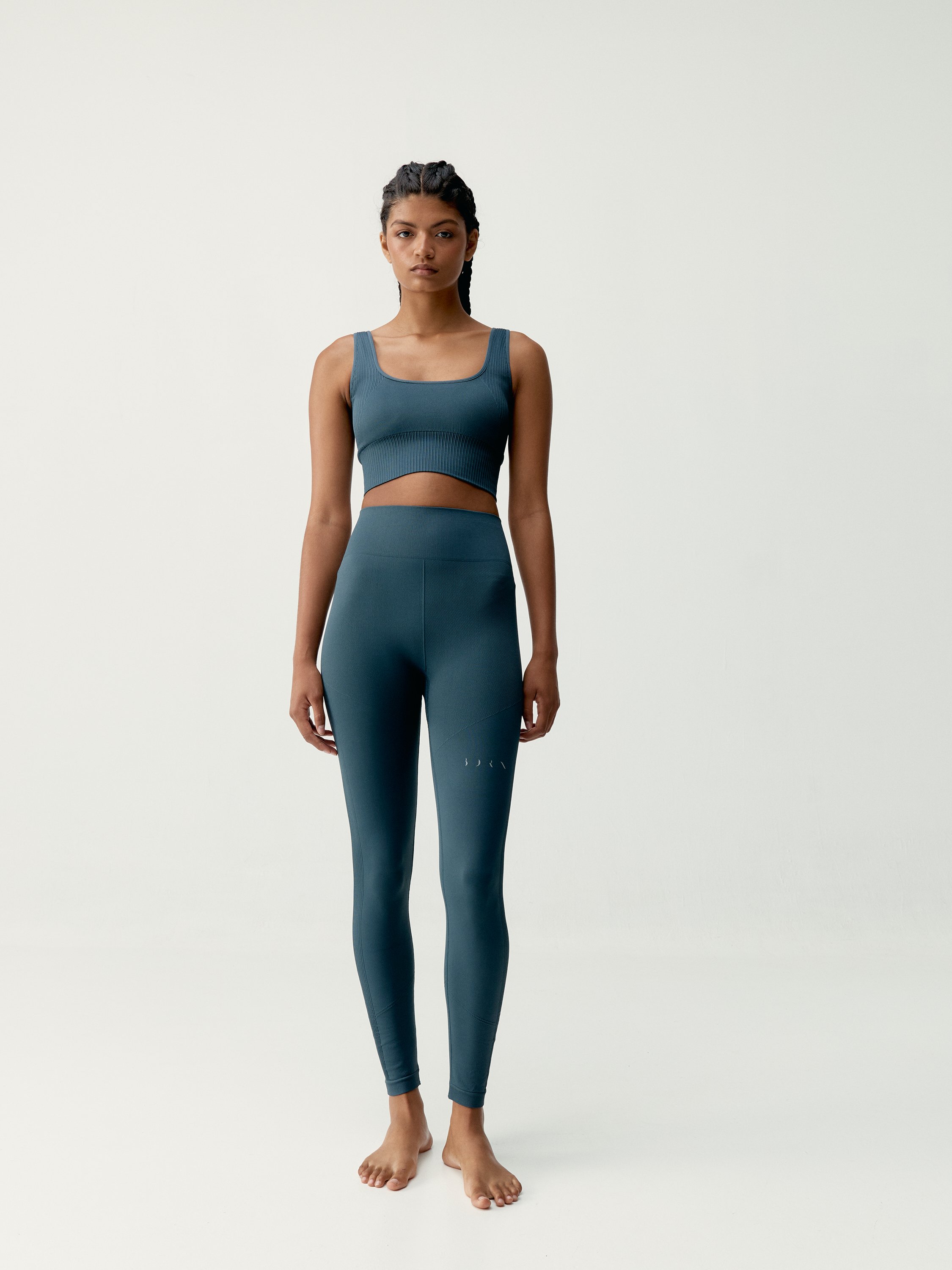 Seamless sports bra with removable padding BORN LIVING YOGA Blue