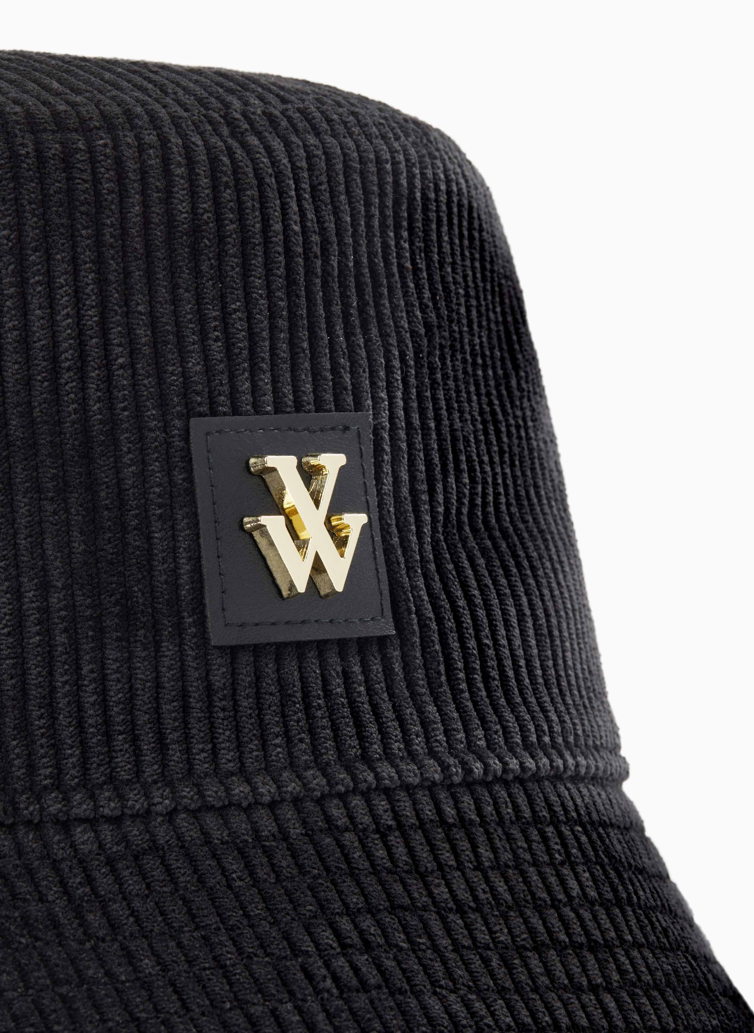 Corduroy bucket hat VANESSA WU Black