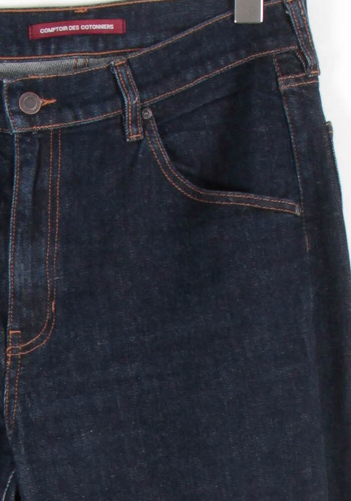 Cropped slim jeans with studs COMPTOIR DES COTONNIERS - Seconde main Blue