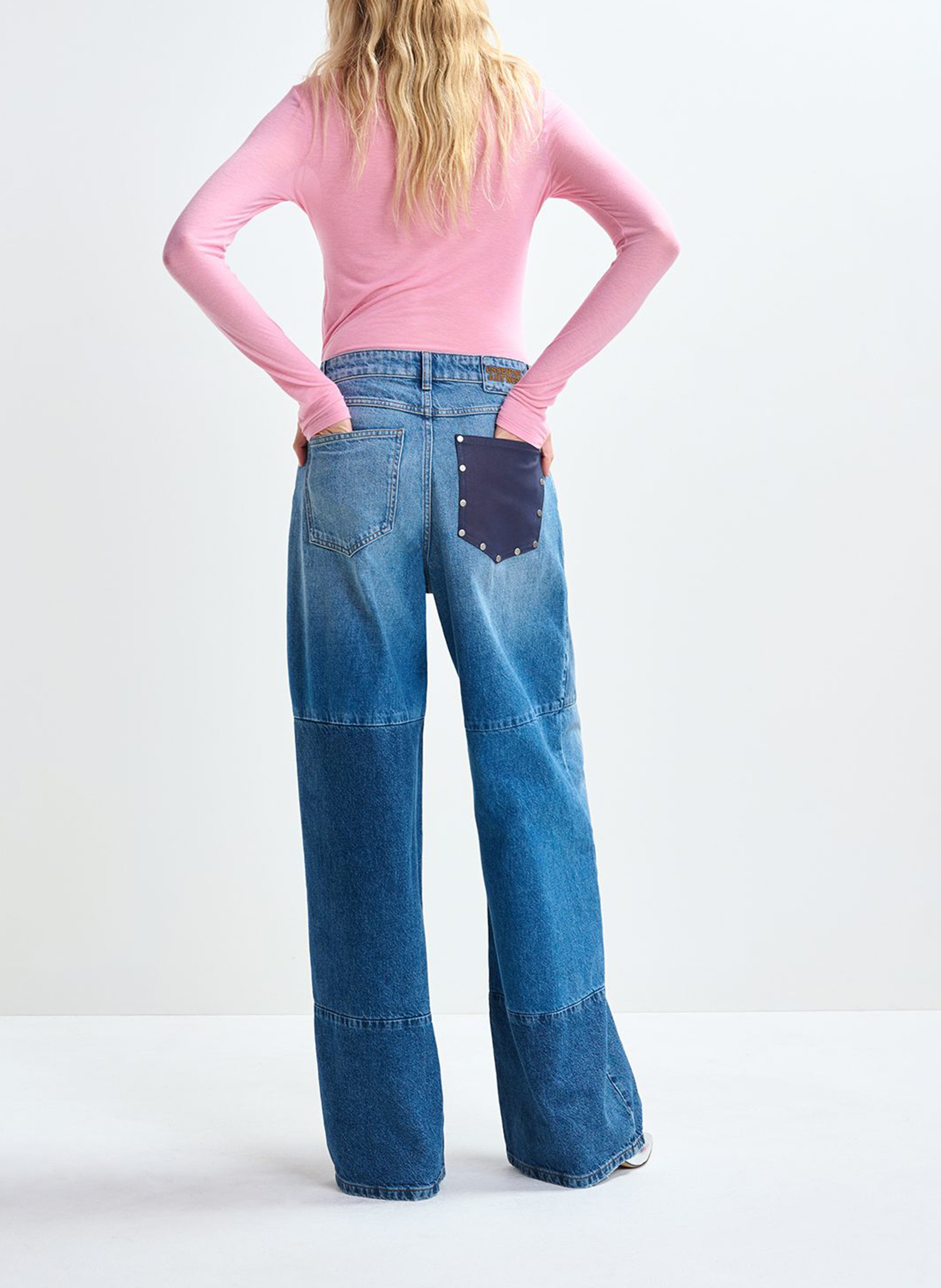 Jean large en coton bio et coton recyclé ESSENTIEL ANTWERP Bleu