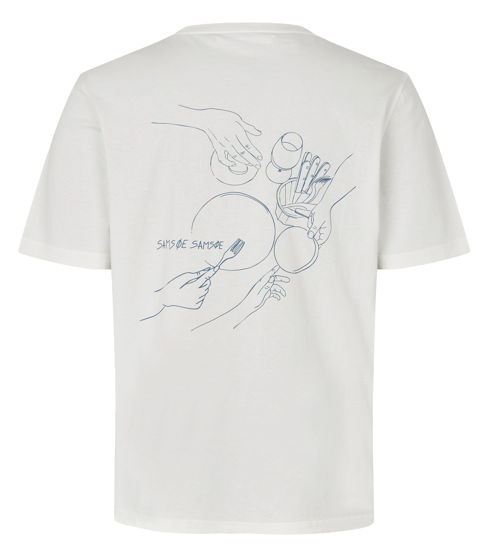 Camiseta de algodón orgánico SAMSOE SAMSOE Blanco