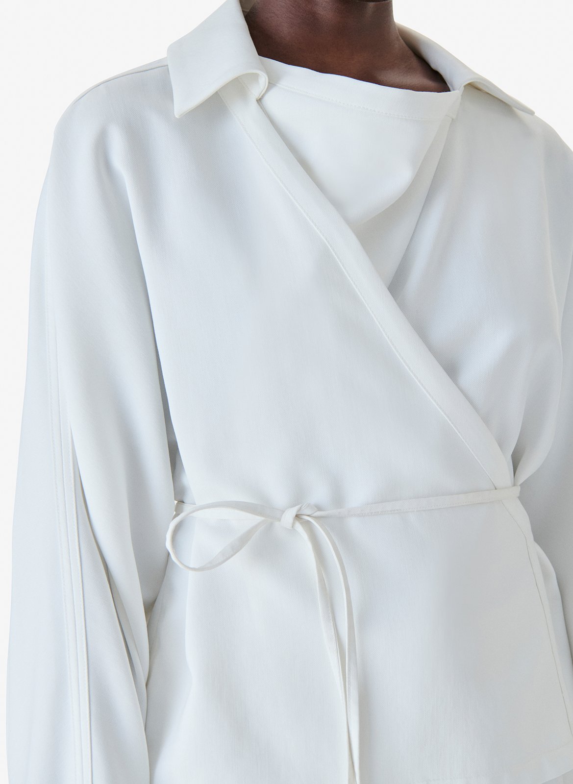 Top droit encolure V IRO Blanc