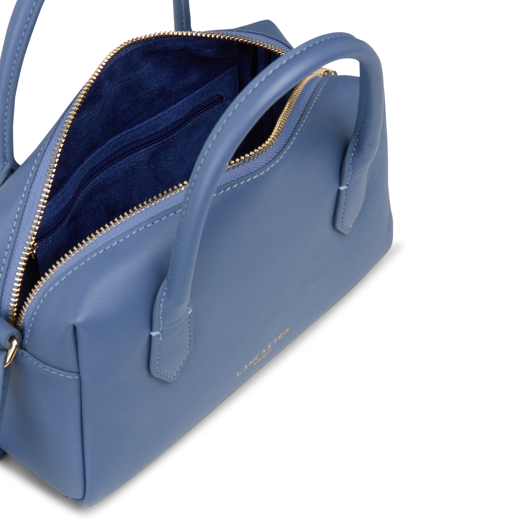 Bolso bowling de piel LANCASTER PARIS Azul