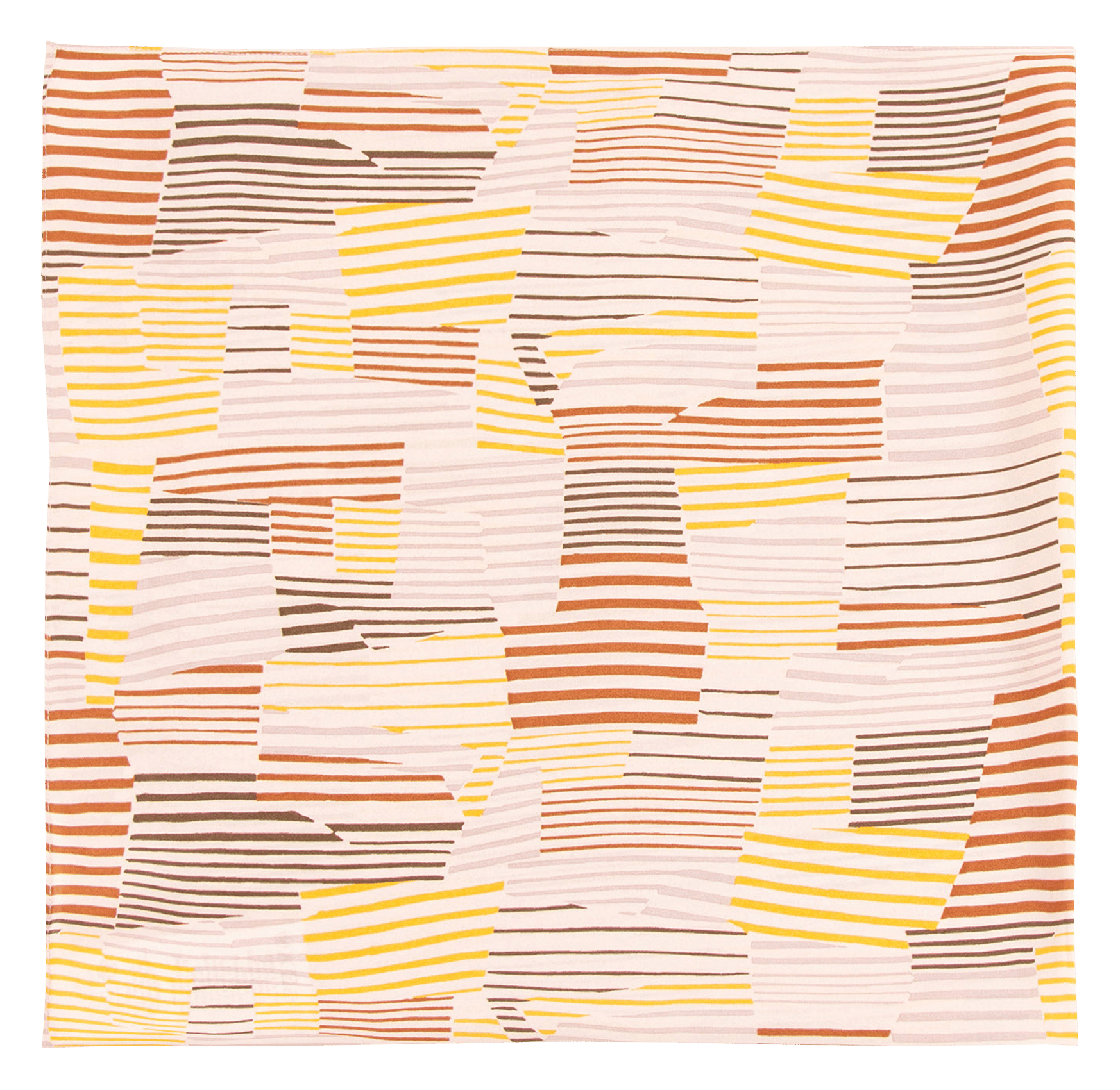 Quadratisches Tuch mit exklusivem Print aus Crêpe SESSUN Mehrfarbig