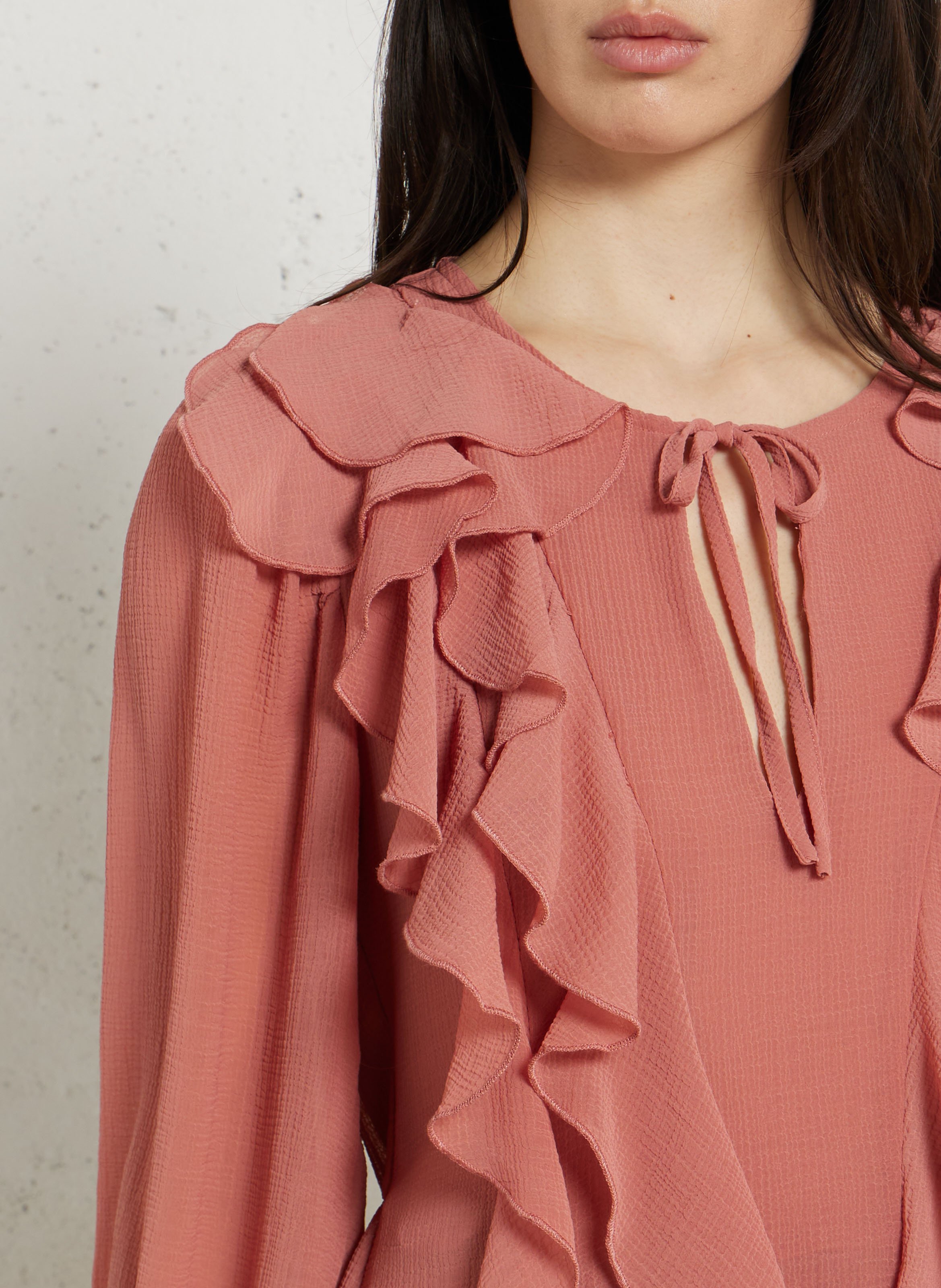 Robe courte col V LA PETITE ETOILE Rose