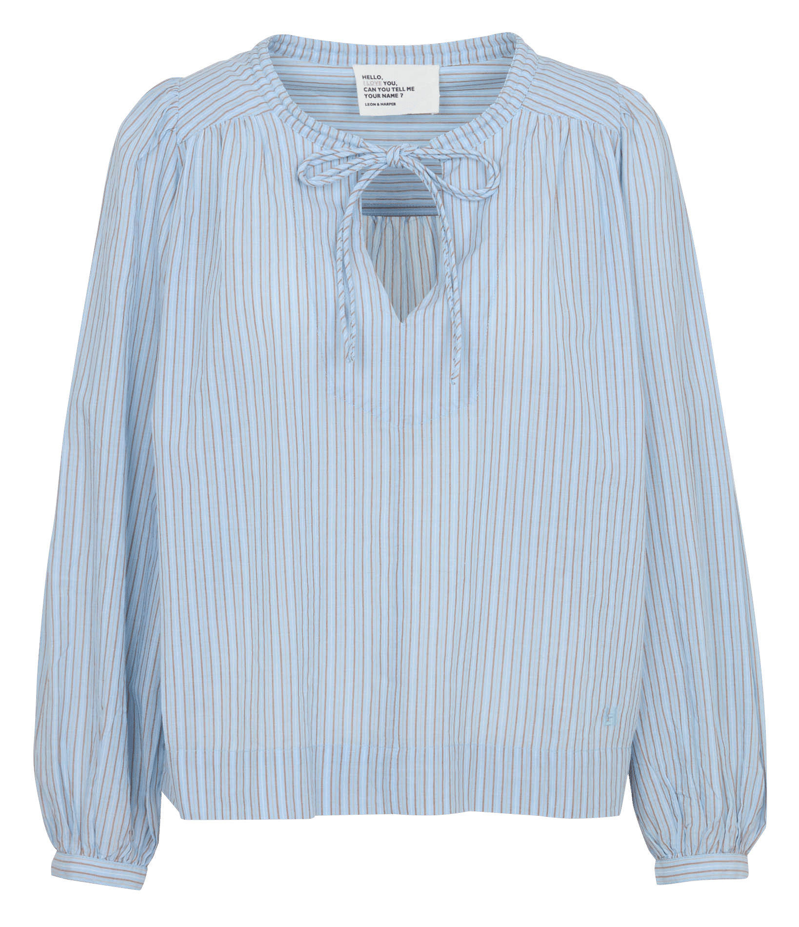 Bluse mit türkischem Kragen aus Bio-Baumwolle LEON & HARPER