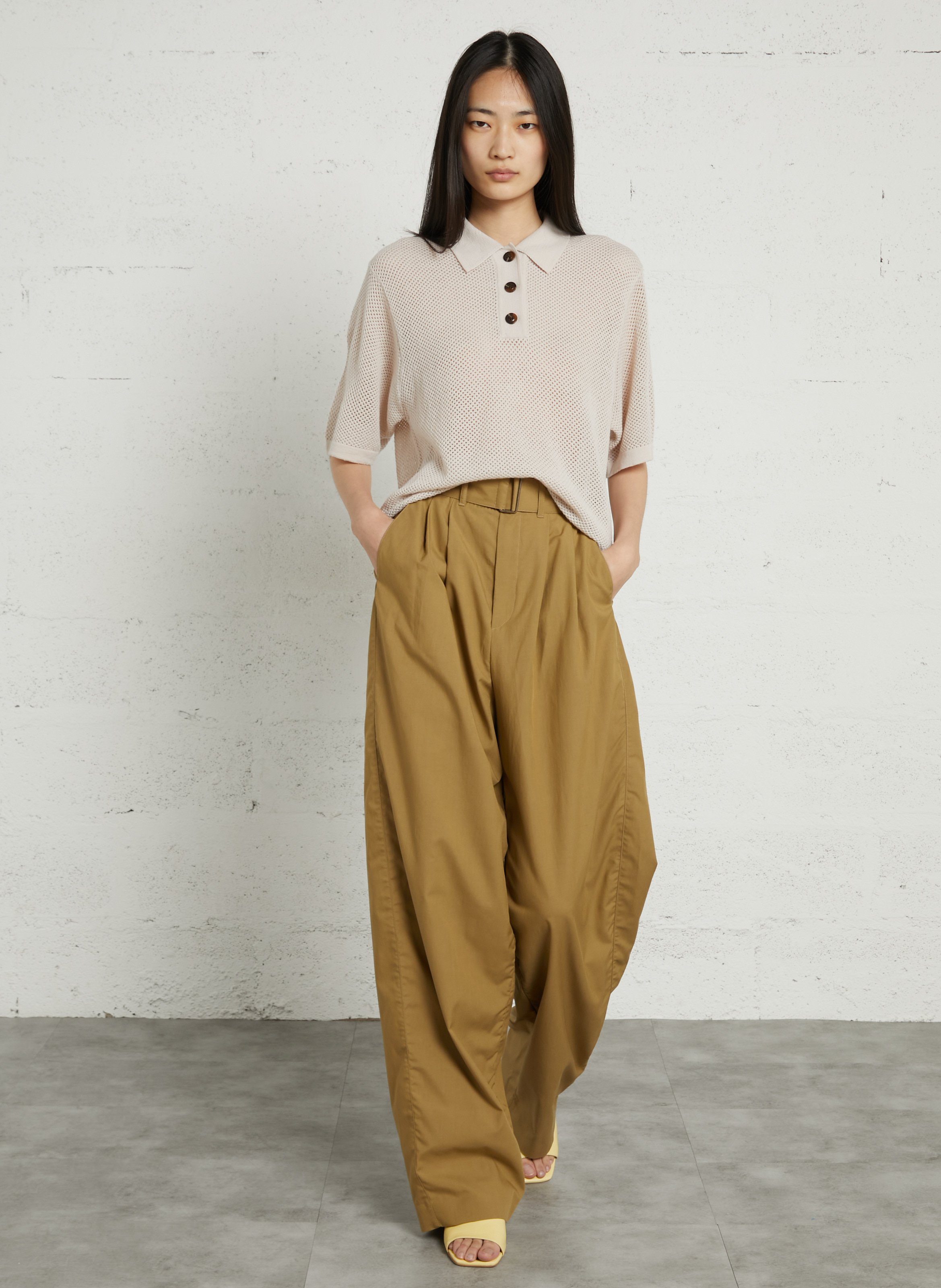 Sandales à talons en cuir brillant MELLOW YELLOW Jaune