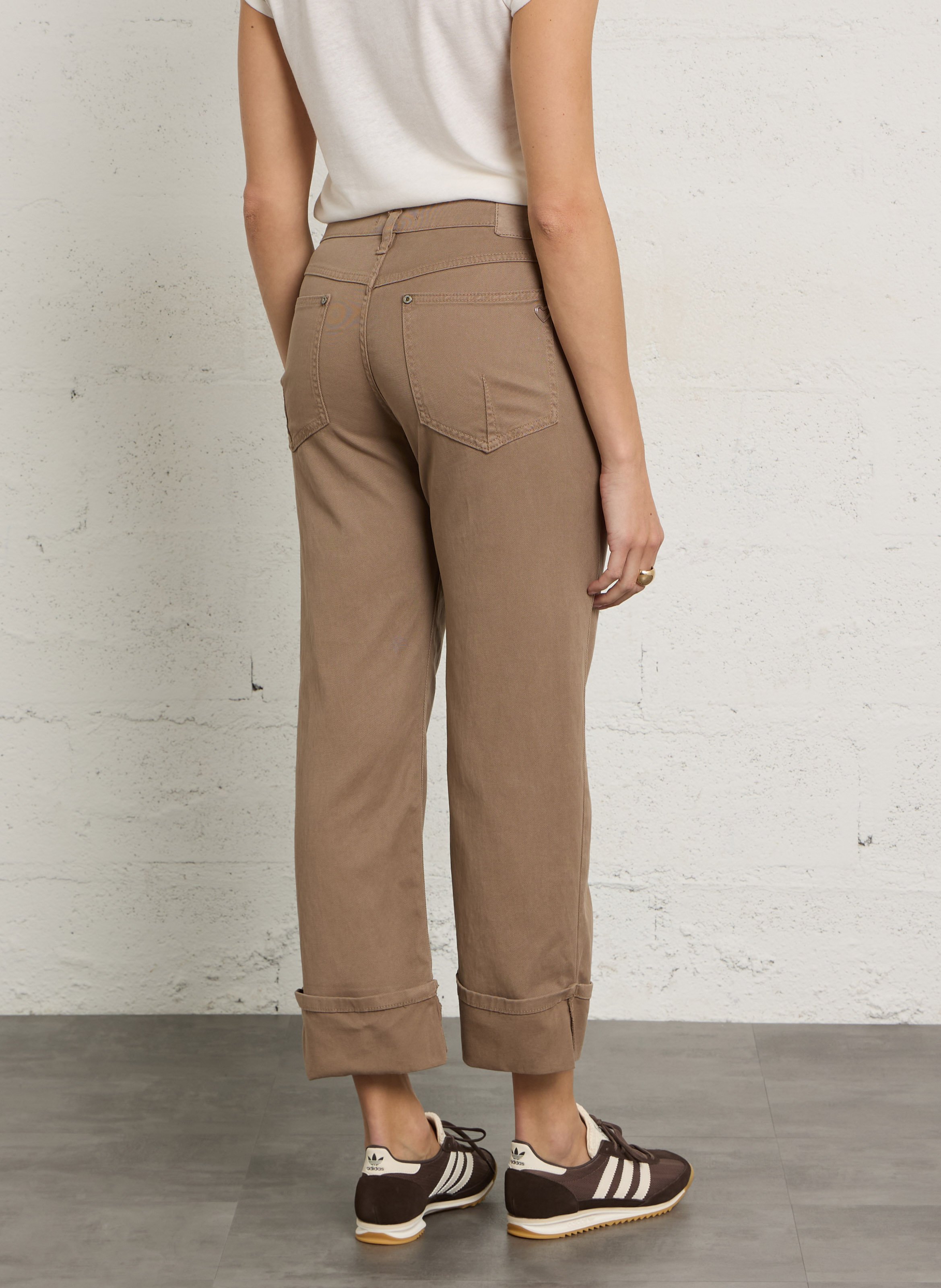 Bundfaltenhose PLEASE Braun