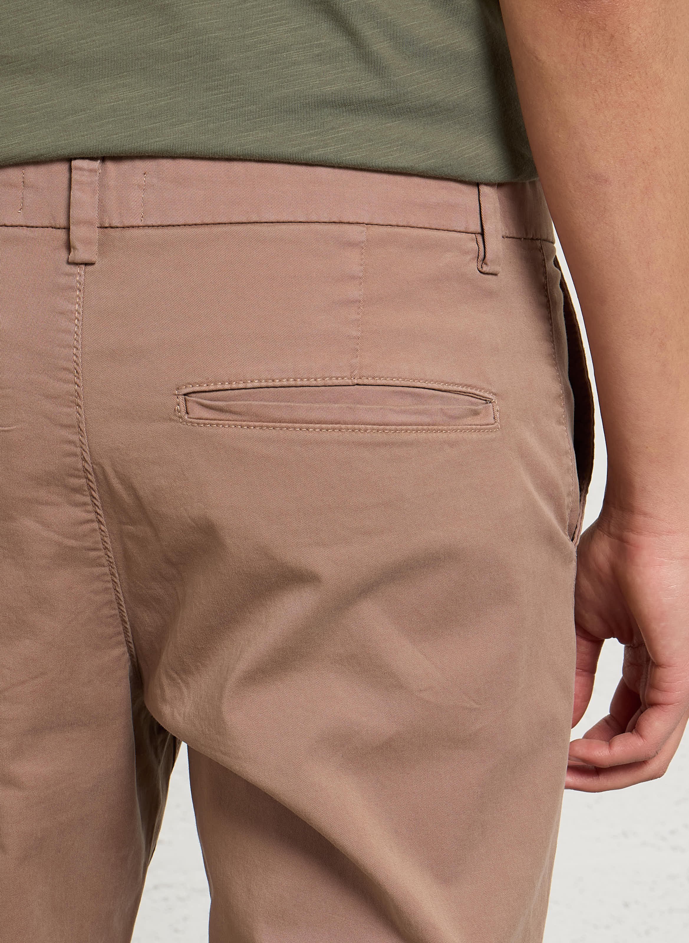 Cotton-blend chino pants IKKS Brown