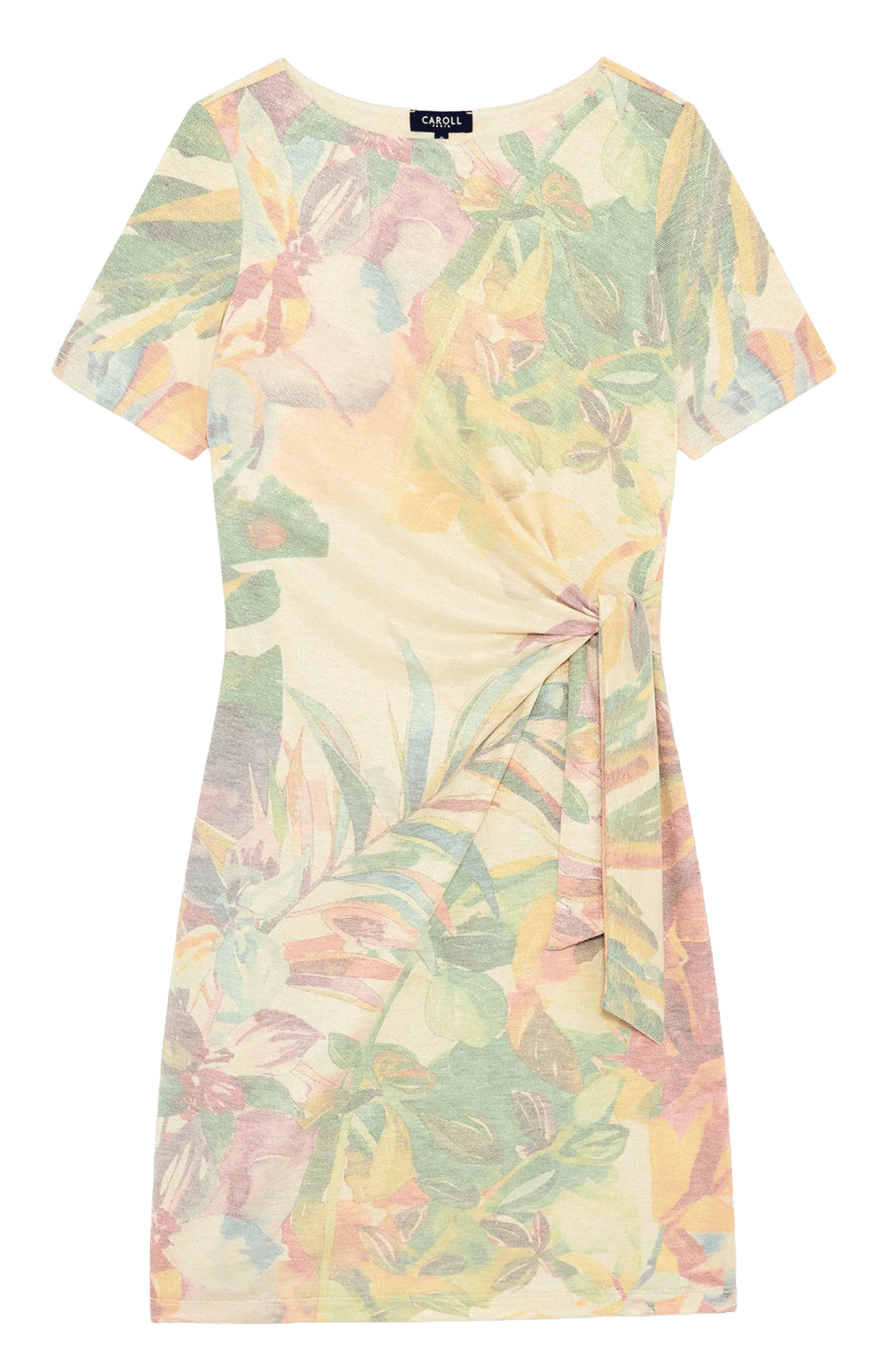 Robe courte droite CAROLL Multicolore