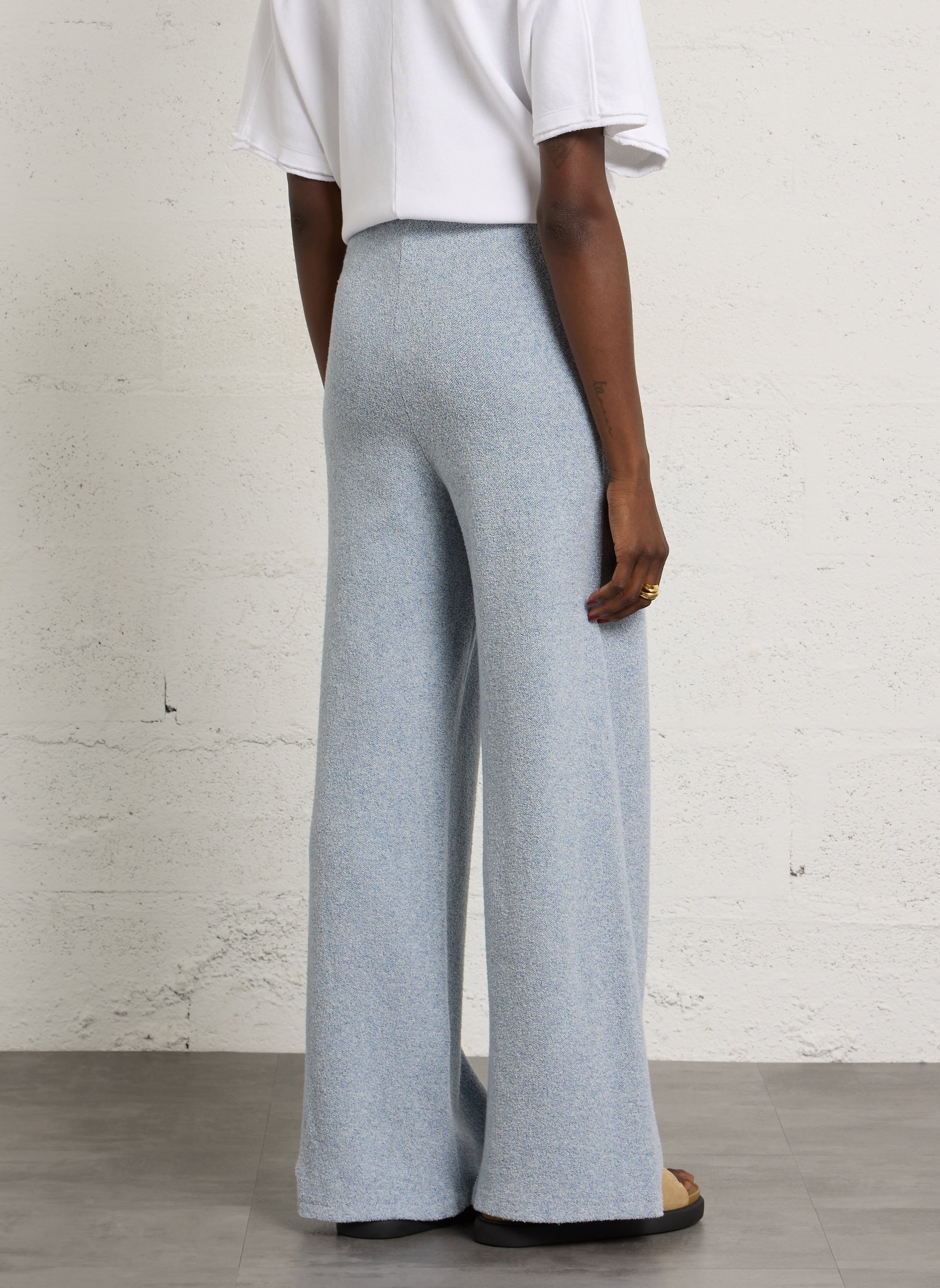 Wide loop plain pants AMERICAN VINTAGE Blue