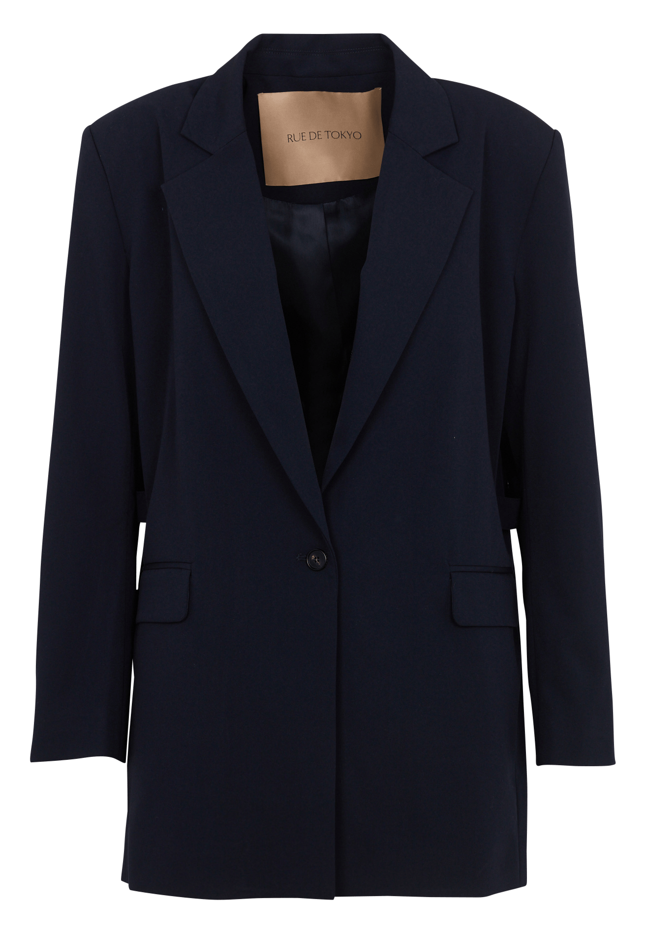 Plain straight blazer RUE DE TOKYO Blue