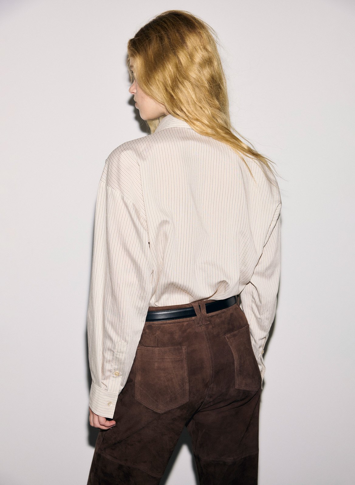 Chemise droite rayé GERARD DAREL Beige