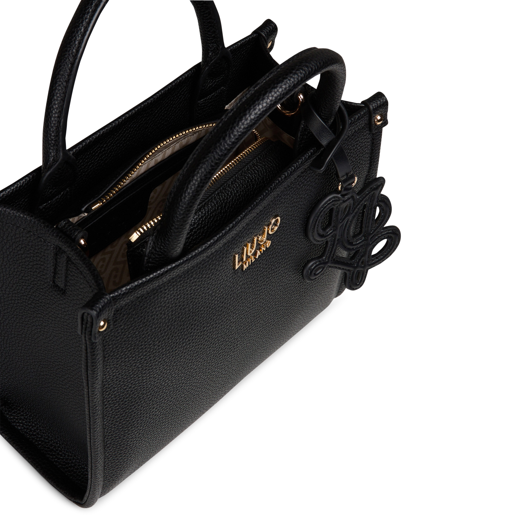 Plain grained shoulder bag LIU JO Black