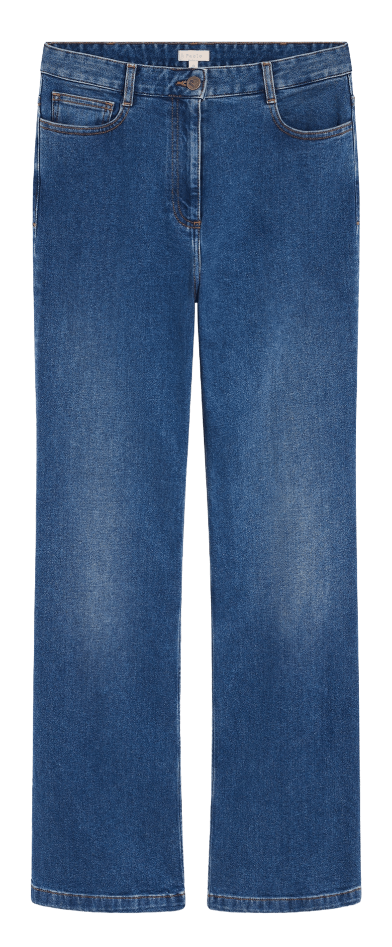 Jean large en coton mélangé PABLO Bleu