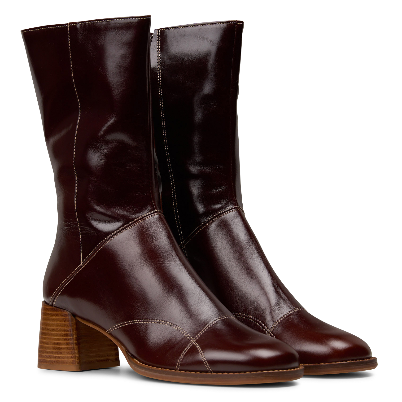 Lederstiefeletten BILLI BI Braun