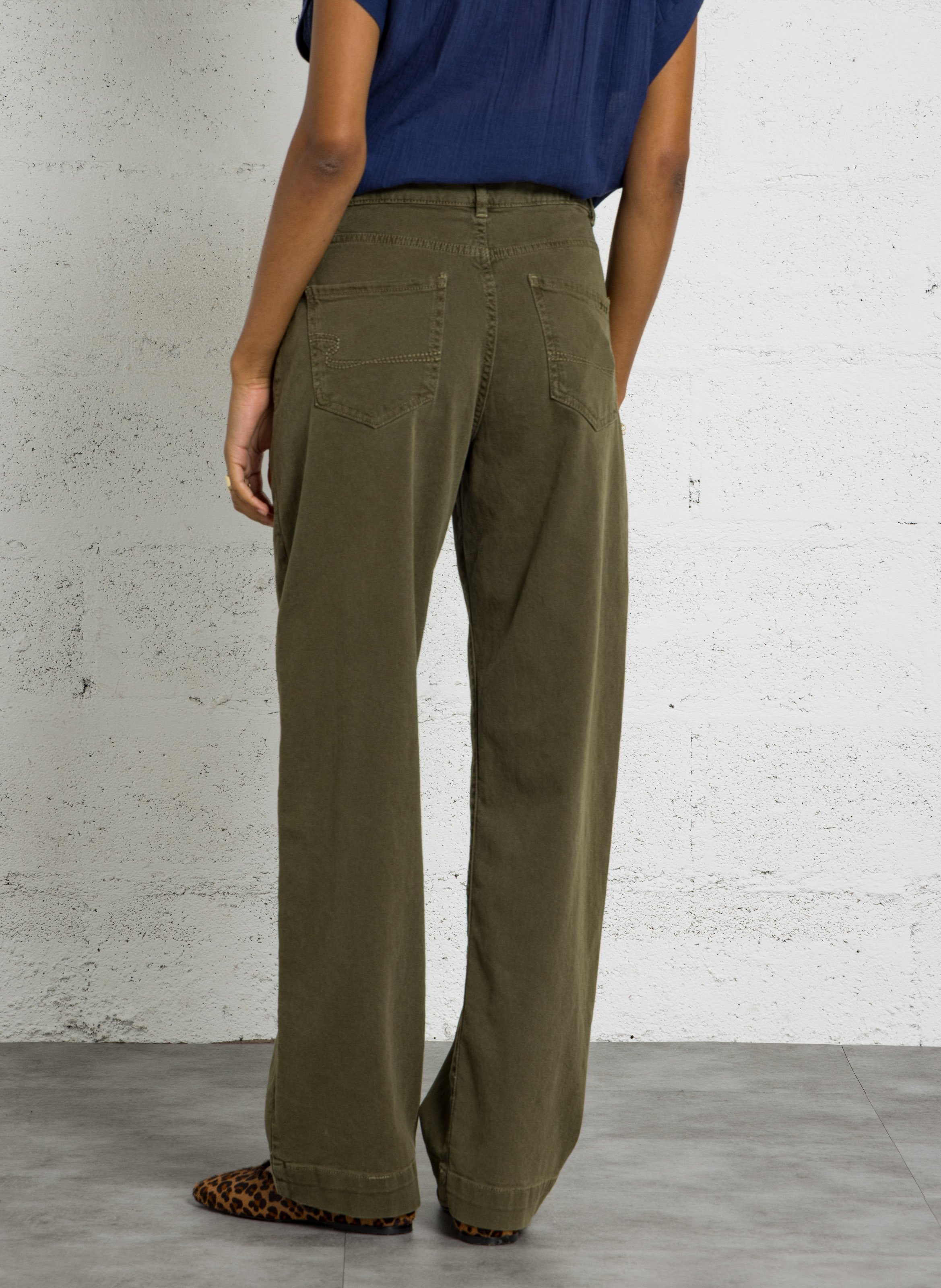 Boyfit Jeans aus Baumwoll-Mix SUD EXPRESS Khaki