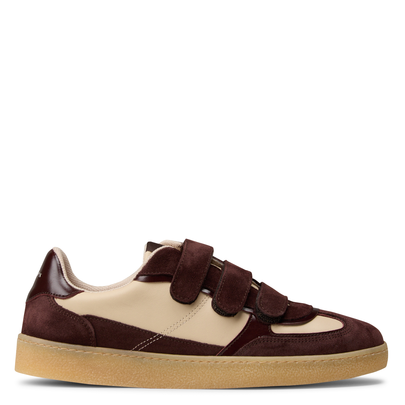 Lamb leather sneakers with Velcro straps BOBBIES Brown