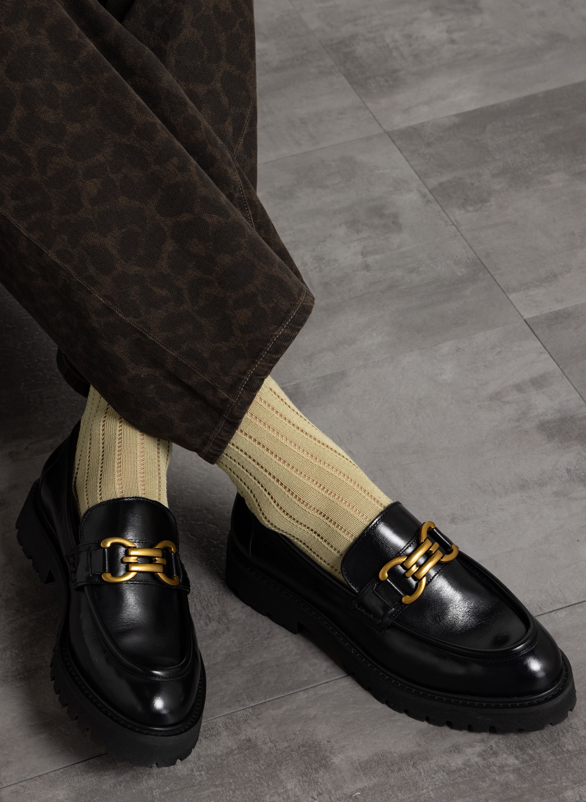 Leather loafers MAISON TOUFET Black