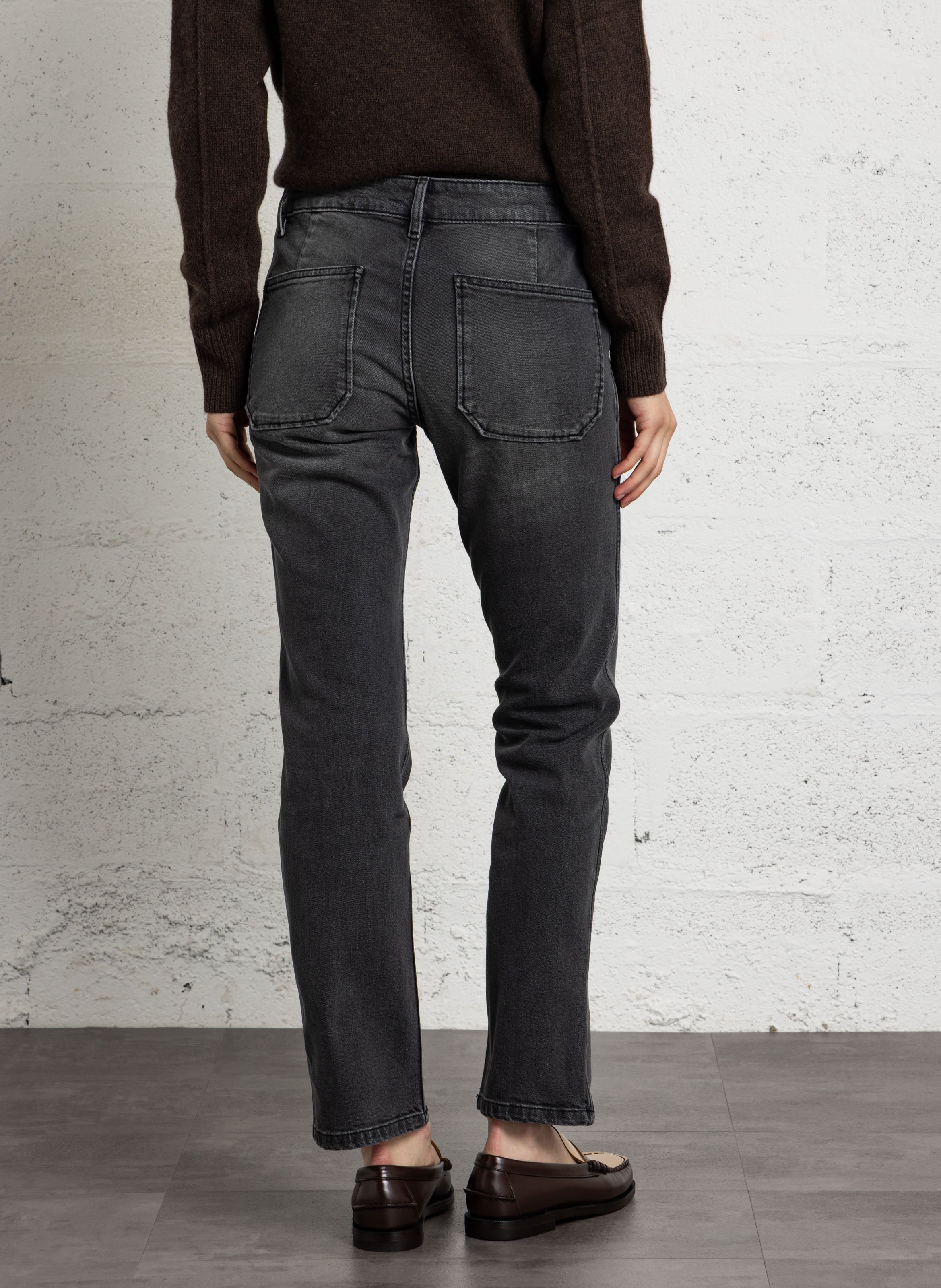 Straight-fit jeans van katoenmix ACQUAVERDE Grijs
