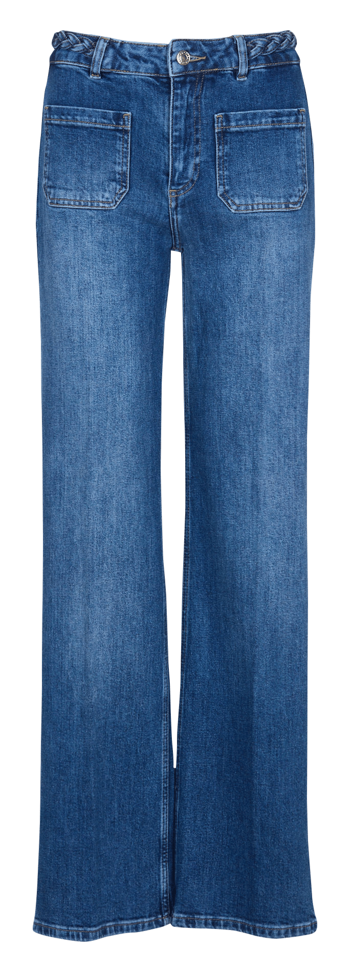 Hoch sitzende gerade geschnittene Jeans ZAPA Blau