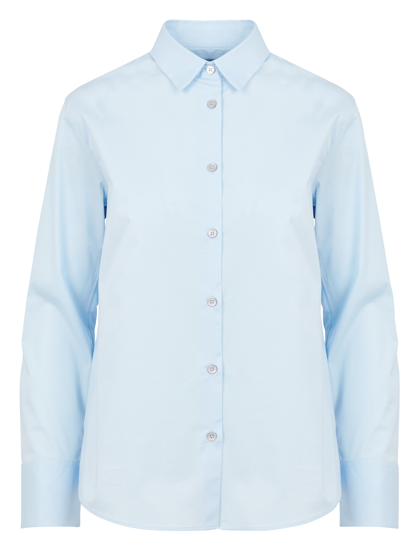 Stretch cotton shirt with classic collar PAUL SMITH Blue