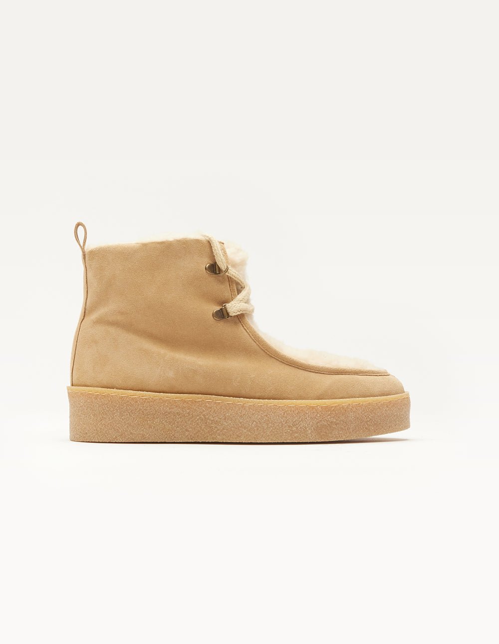 Suede fur-lined boots ODAJE EX. M.MOUSTACHE Brown