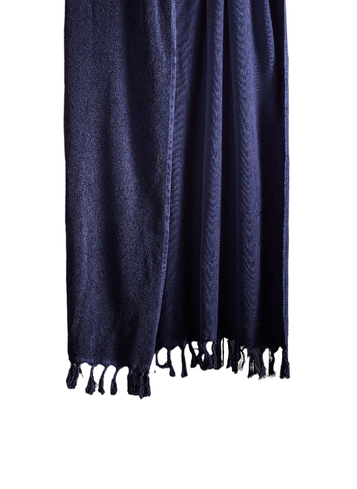 Cotton fringed fouta towel TODAY LINGE DE MAISON Blue