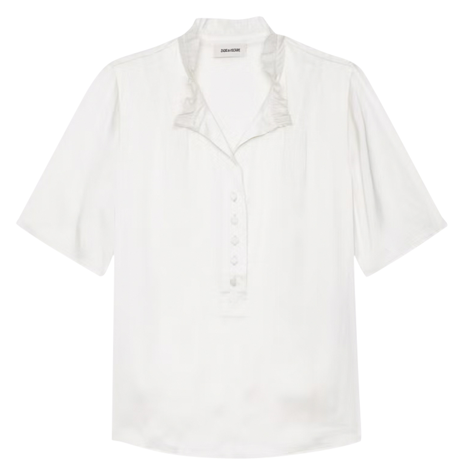 Round neck pleated shirt ZADIG&VOLTAIRE White