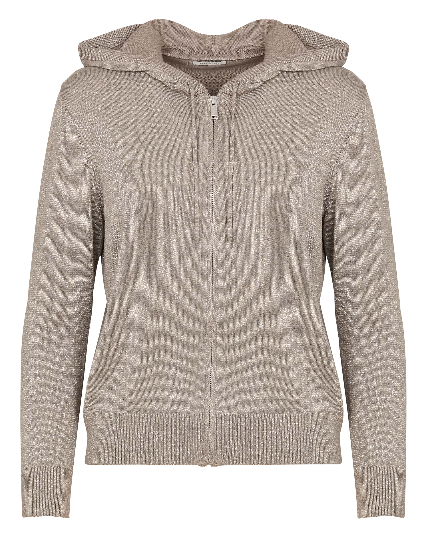 Zipped hooded cardigan IKKS Beige